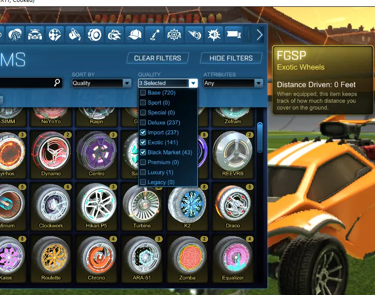 STOCK914 //Fennec Account with Aronnax GP Breakout Type-S Sky Blue Octane ZSR Proteus Road Hog and 30+ Cars 30+ Boost(K)