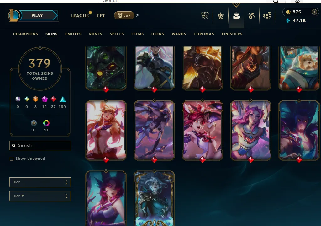 👑(EUW) PLATINUM I (80% WR, SUPER HIGH ELO) 🚀379 SKIN