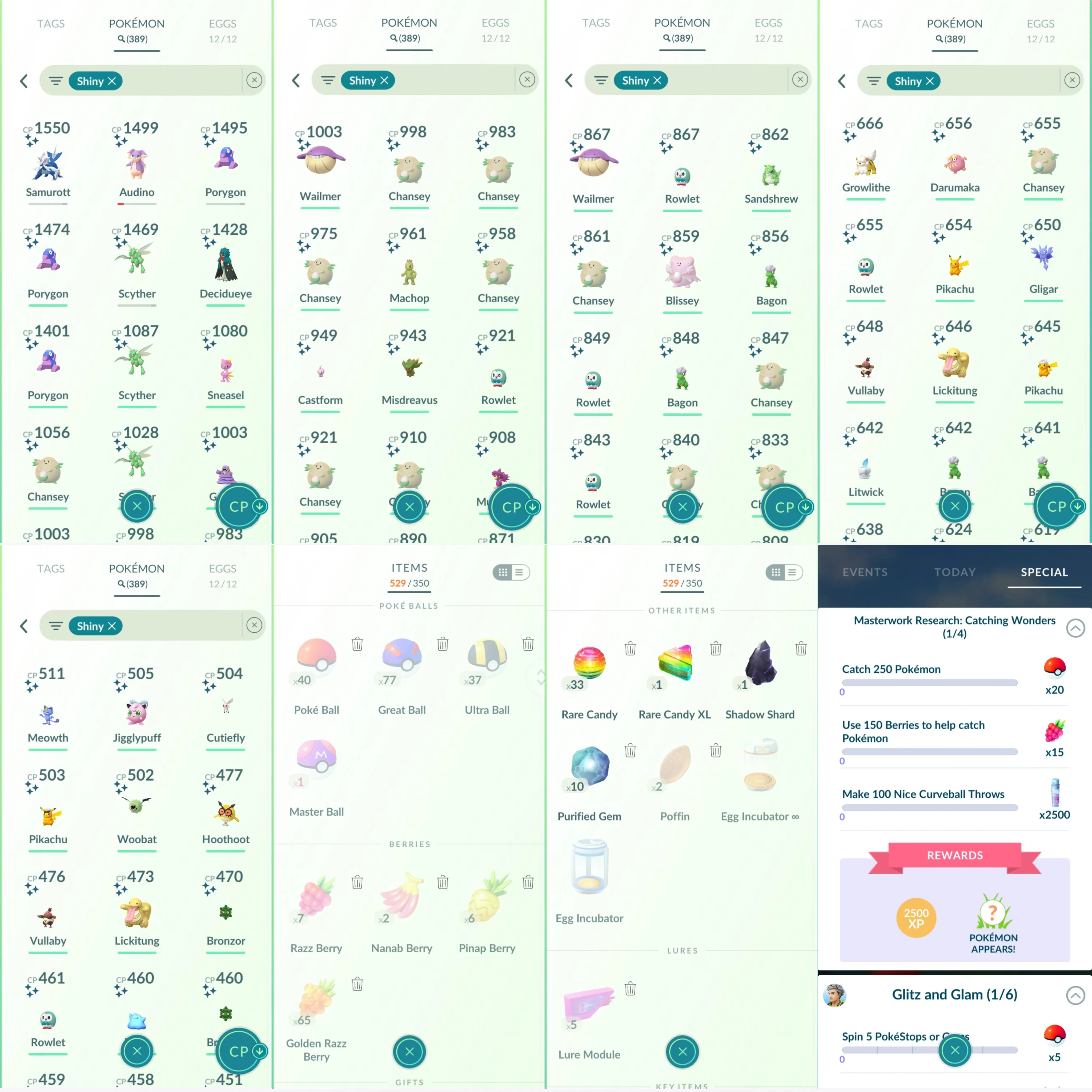1035 LV46 Zapdos100. Shundo Azelf. Shiny: dialga origin roar of time, Rayquaza, primal Groudon, mega heracross