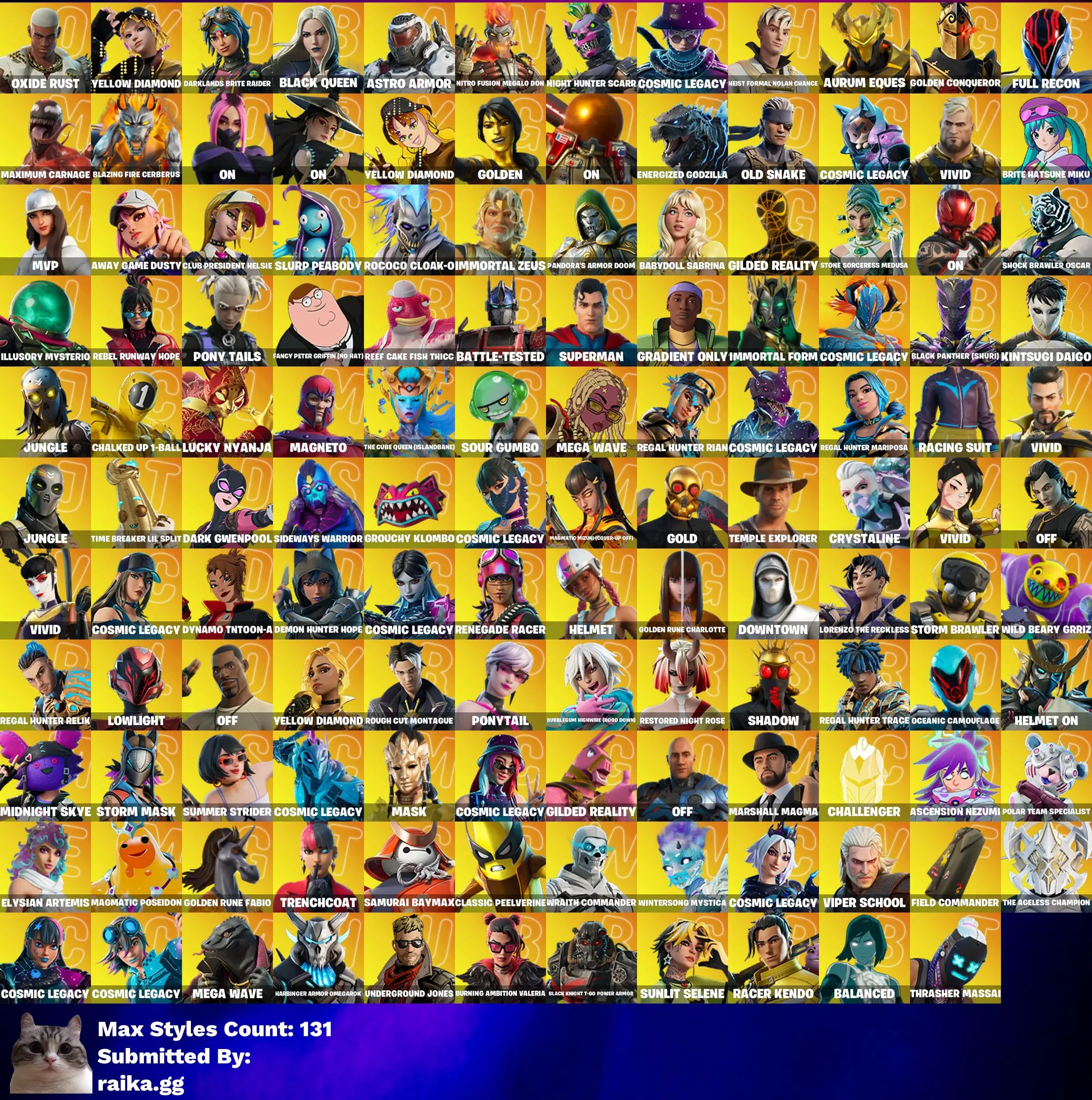 Instant • FN (All Platforms) • 435 skins • Master Chief • Naruto • Balenciaga • FNCS Champion Seeker • Full Access