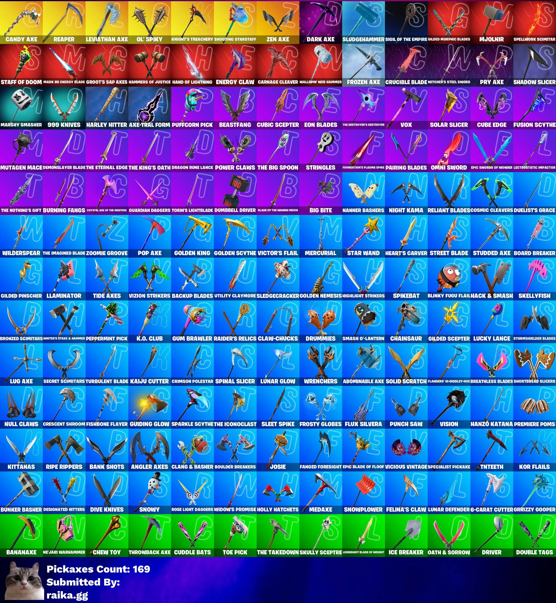 Instant • FN (All Platforms) • 175 skins • Glow • Gold Midas • Leviathan Axe • Candy Axe • Laugh Emote • Full Access