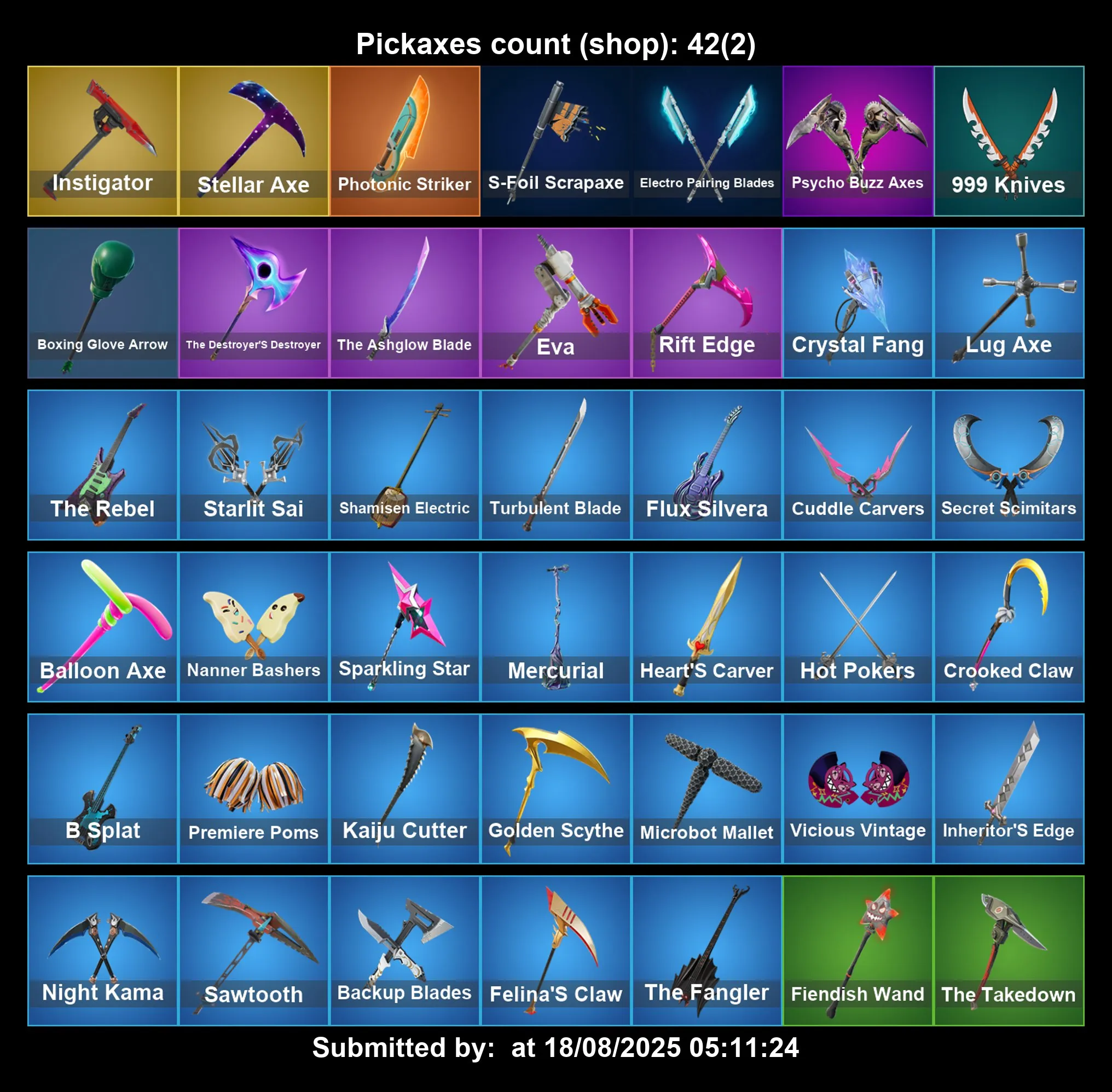 [PC/PS4-5/XBOX] 29 Skins | 🌟GALAXY✨ | Stellar Axe | Discovery | Blue Squire | Take The L | Psycho Bandit | Havoc | Sub Coammnder | Rogue Agent | OG RARE MAINS
