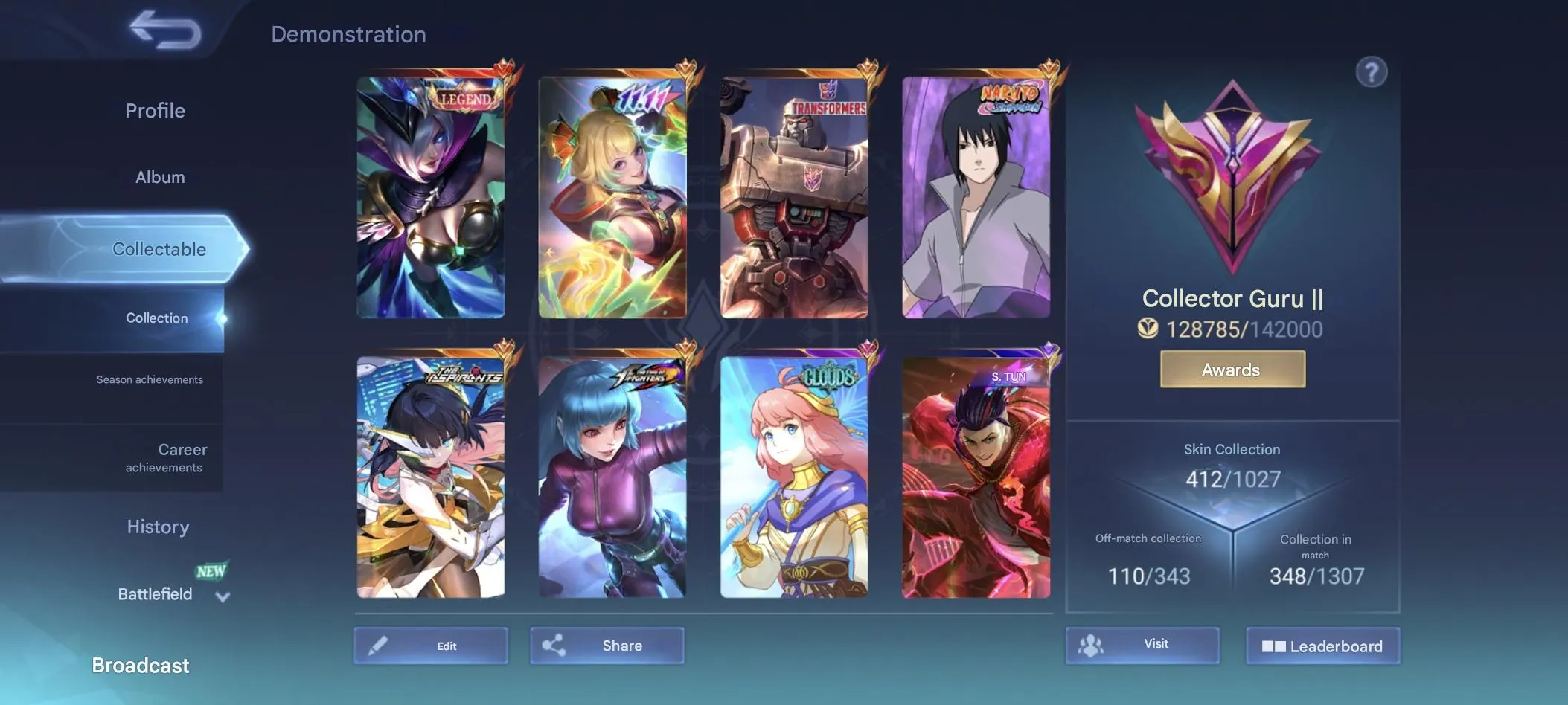 ML523 Legend Mia 11.11 Wanwan Transformers Granger Naruto Sasuke Graduate Ruby 412 Skins