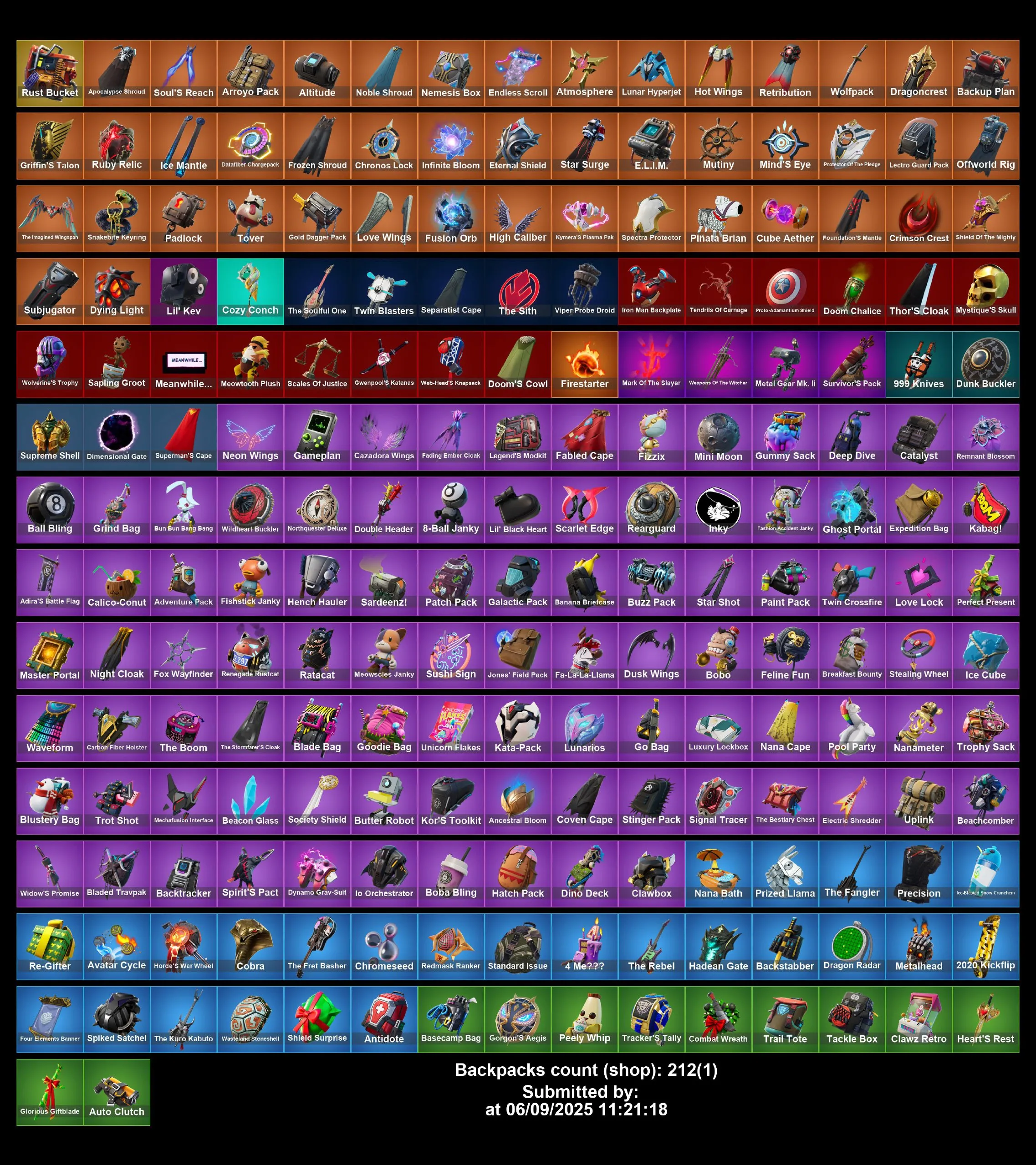 [PC/PS4-5/XBOX] 209 skins | Gold Midas | Gold Brutus | Sub Commander | Havoc | Rogue Agent | Paradigm (Aurelian) | Black Werewolf | Ronin (Cape) | 250 VB | Full Access