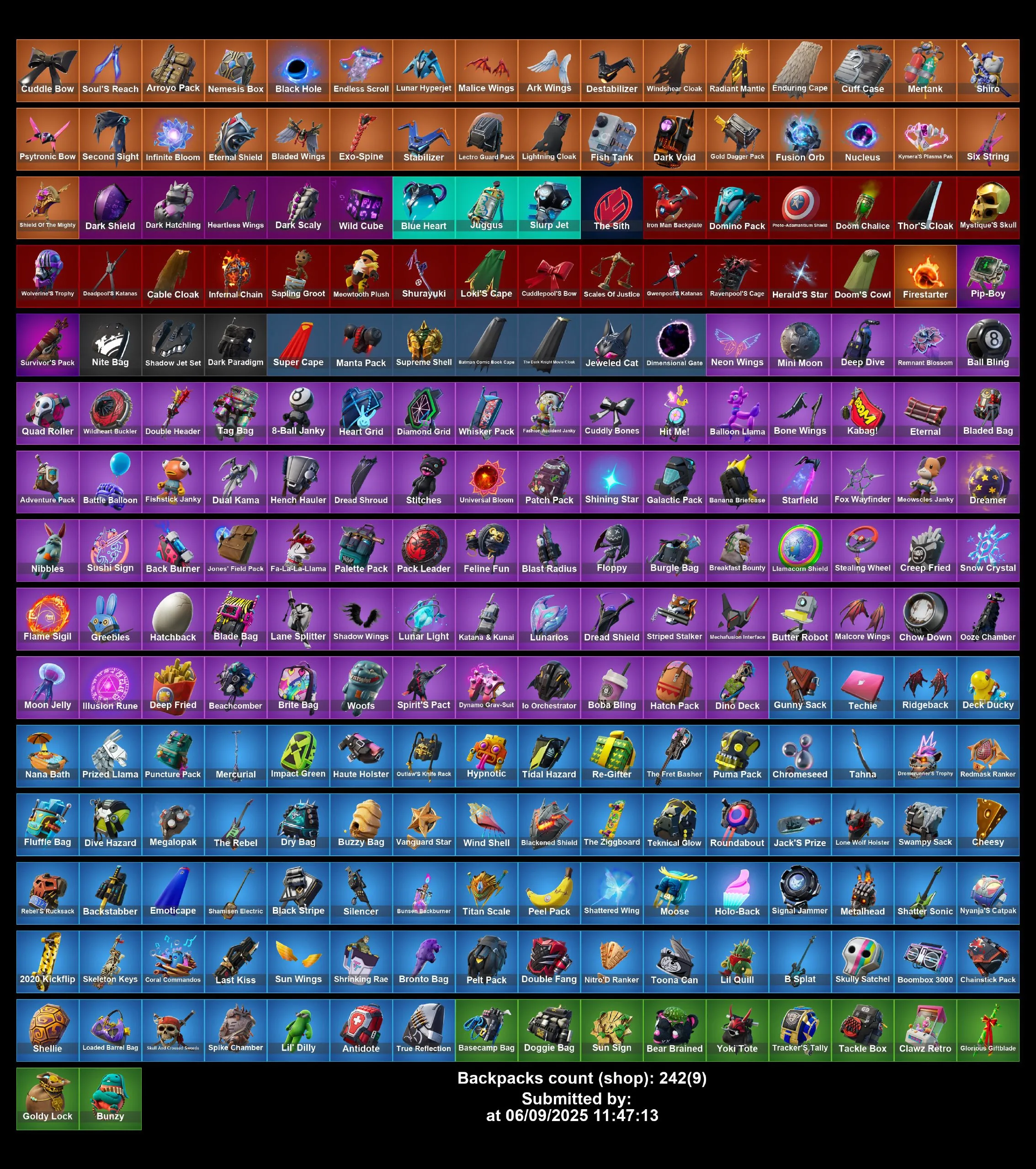 [PC/PS4-5/XBOX] 228 skins | Sandstone Joey | Menace (Challenger Menace - Flame) | Rox (Stage 5) | Leviathan | Eternal Knight | Moisty Merman | Oro | 2200 VB | Full Access