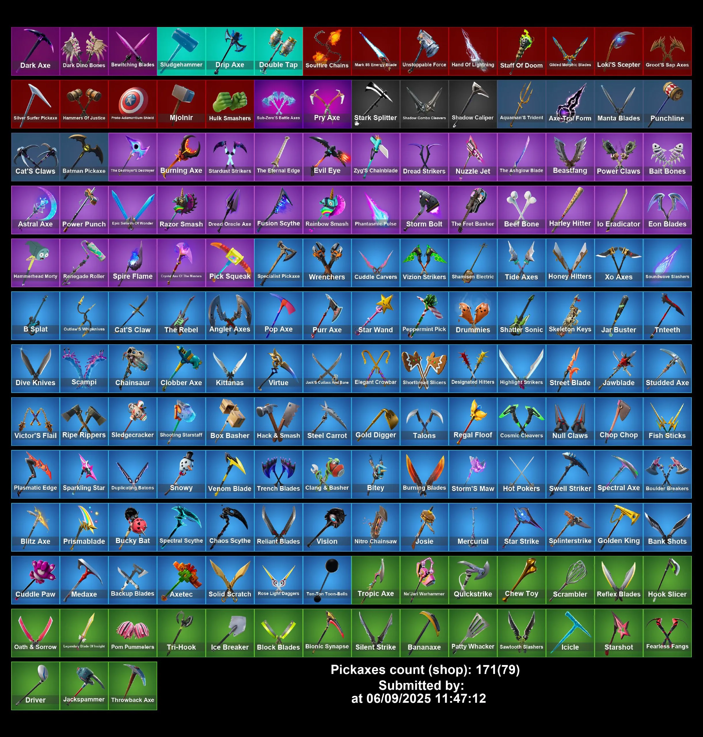 [PC/PS4-5/XBOX] 228 skins | Sandstone Joey | Menace (Challenger Menace - Flame) | Rox (Stage 5) | Leviathan | Eternal Knight | Moisty Merman | Oro | 2200 VB | Full Access