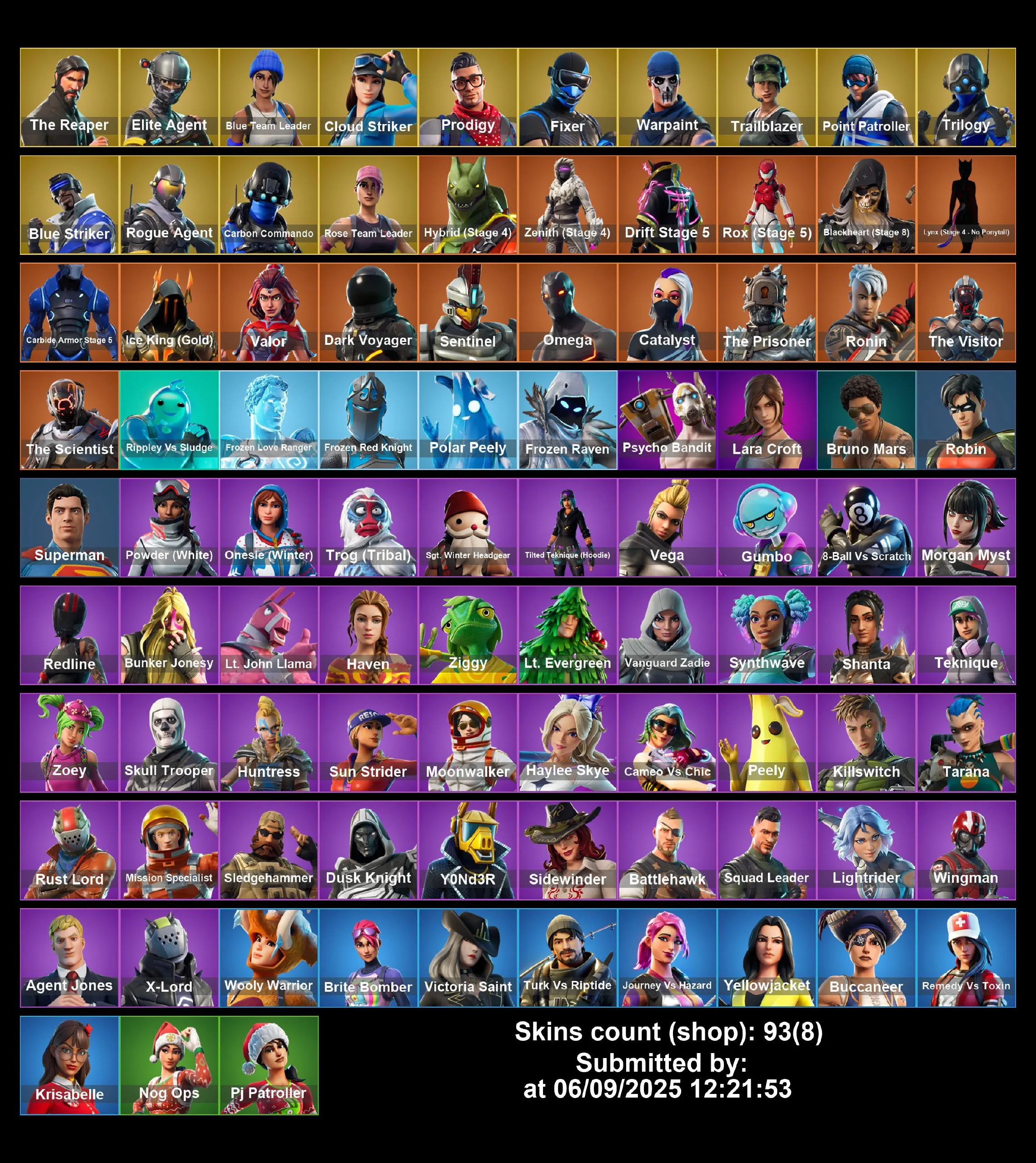 [PC/PS4-5/XBOX] 93 skins | OG STW | The Reaper | Elite Agent | Blue Team Leader | Cloud Striker | Prodigy | Fixer | Trailblazer | Point Patroller | Trilogy | 100 VB | Full Access