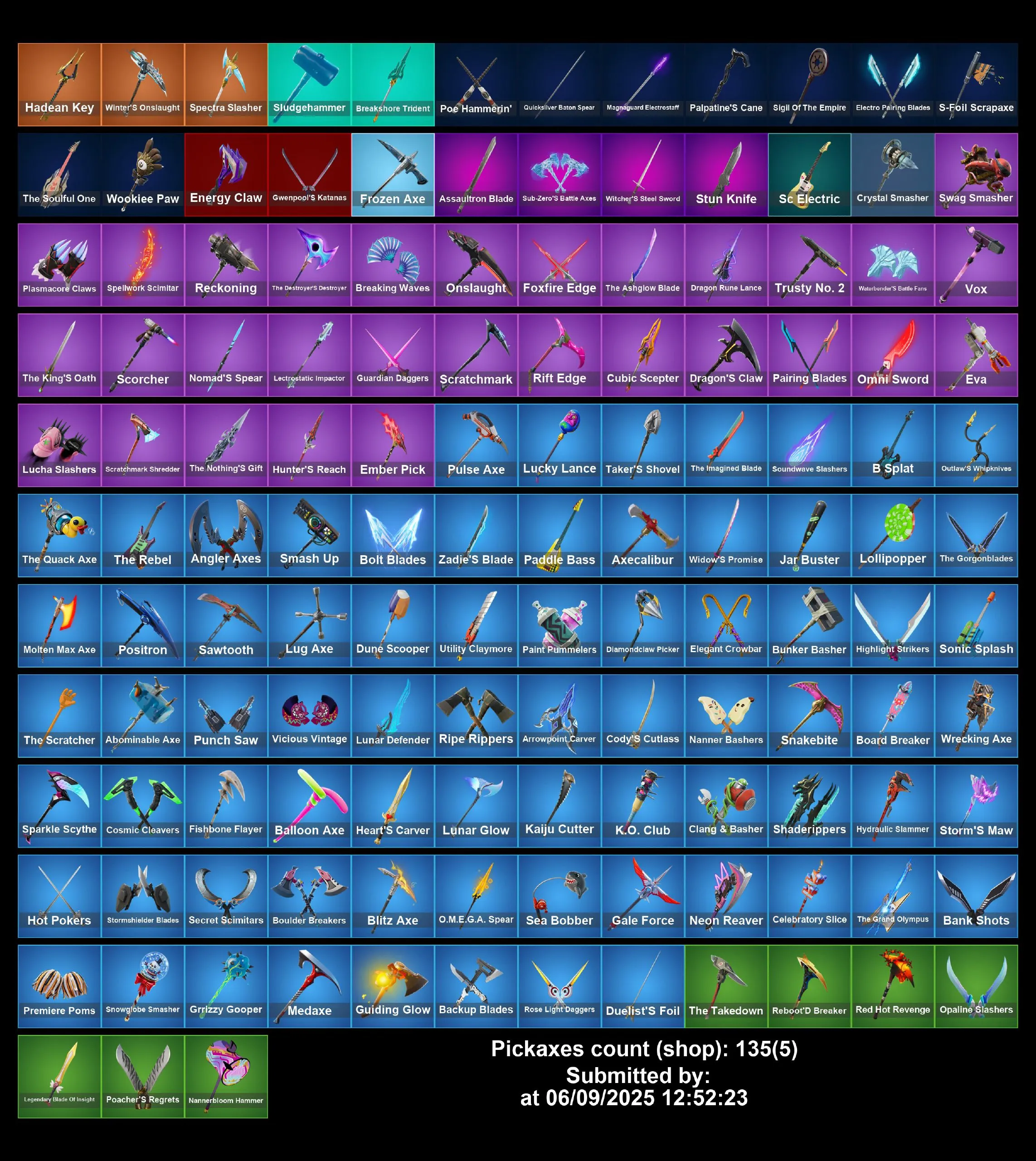 [PC/PS4-5/XBOX] 118 skins | The Reaper | Blue Squire | Royale Knight | Elite Agent | Paradigm (Aurelian) | The Imagined (Combat Elite) | Hybrid (Stage 4) | 100 VB | Full Access