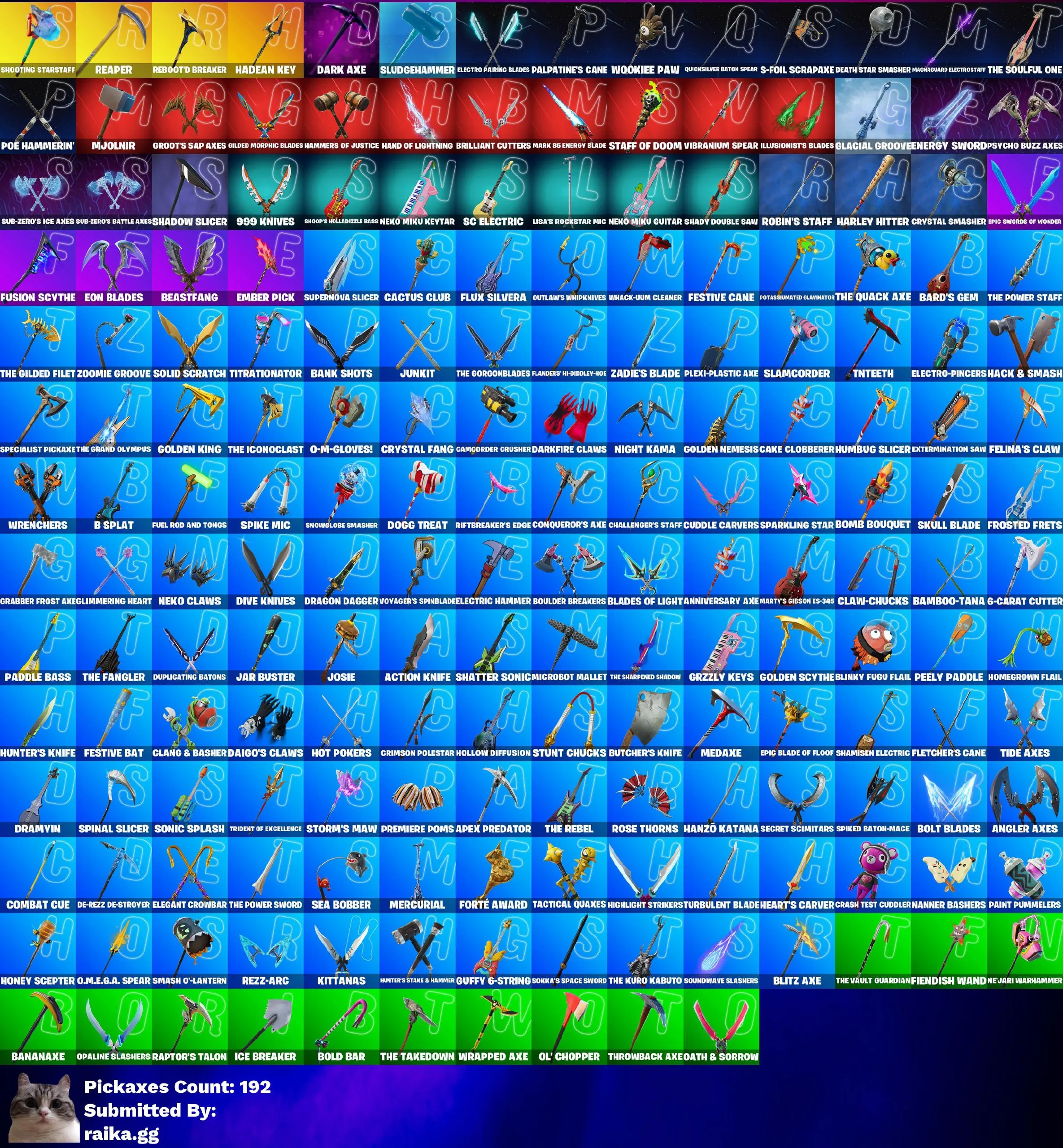 Instant • FN (All Platforms) • 137 skins • 10 cars • Balenciaga skins • Take the Elf • Dark, SW, Marvel packs • Full Access • Guarantee • Inactive