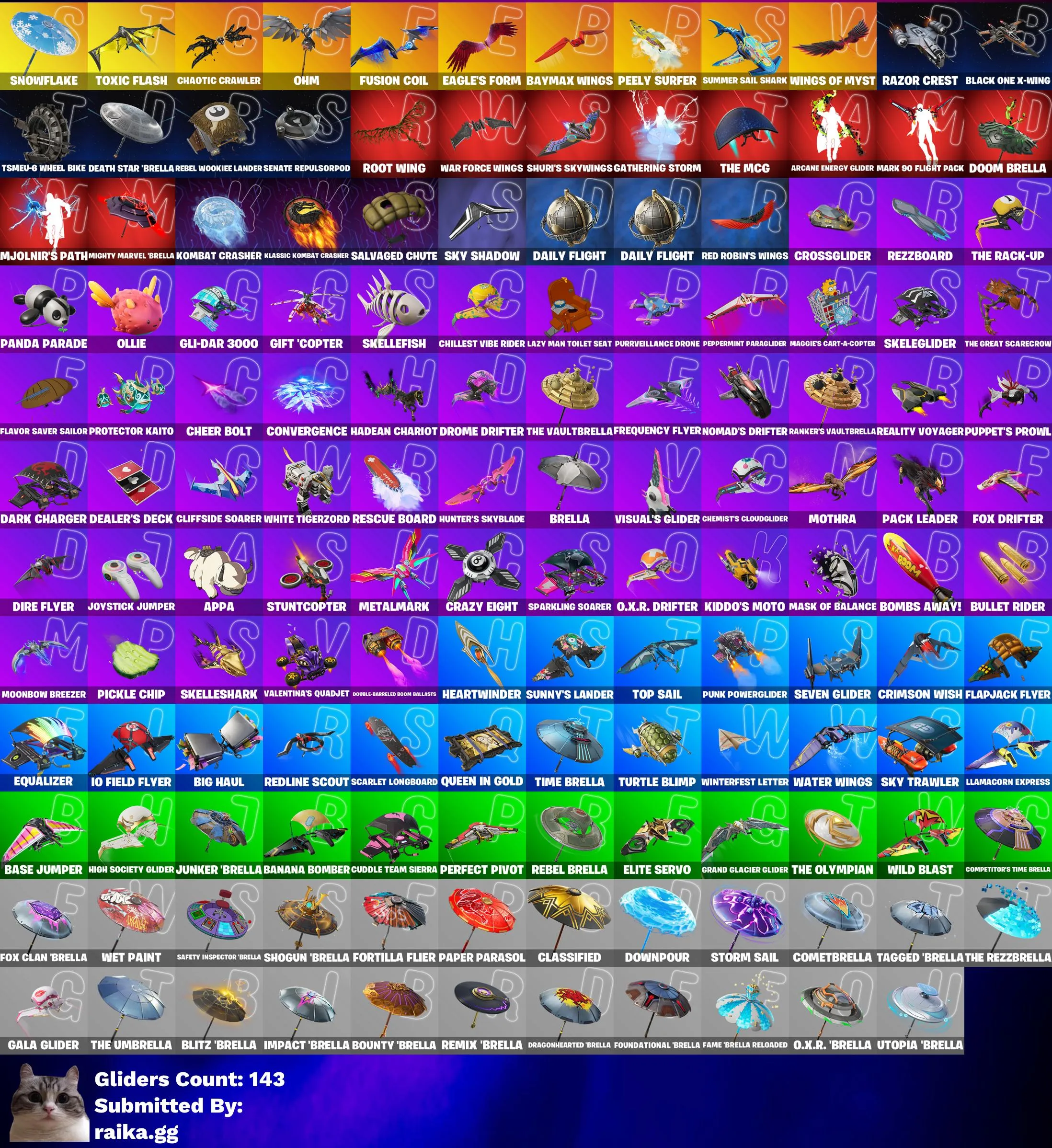 Instant • FN (All Platforms) • 137 skins • 10 cars • Balenciaga skins • Take the Elf • Dark, SW, Marvel packs • Full Access • Guarantee • Inactive