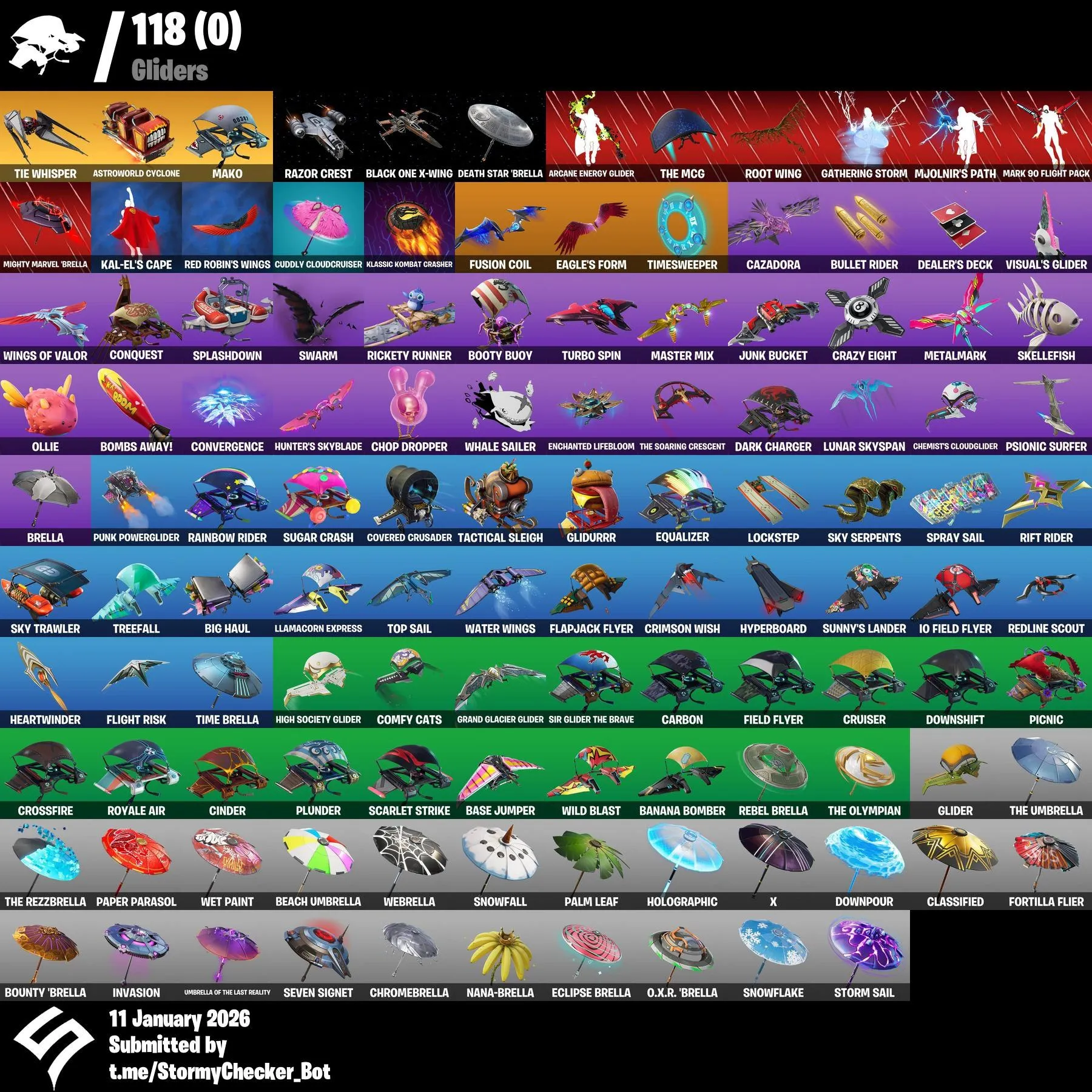 [PC/XBOX] 103 Skins | EliteAgent | Take The L | Carbide | Midas | PatchPatroller | Peely | WingMan | LaraCroft | Lexa | Full Email Access