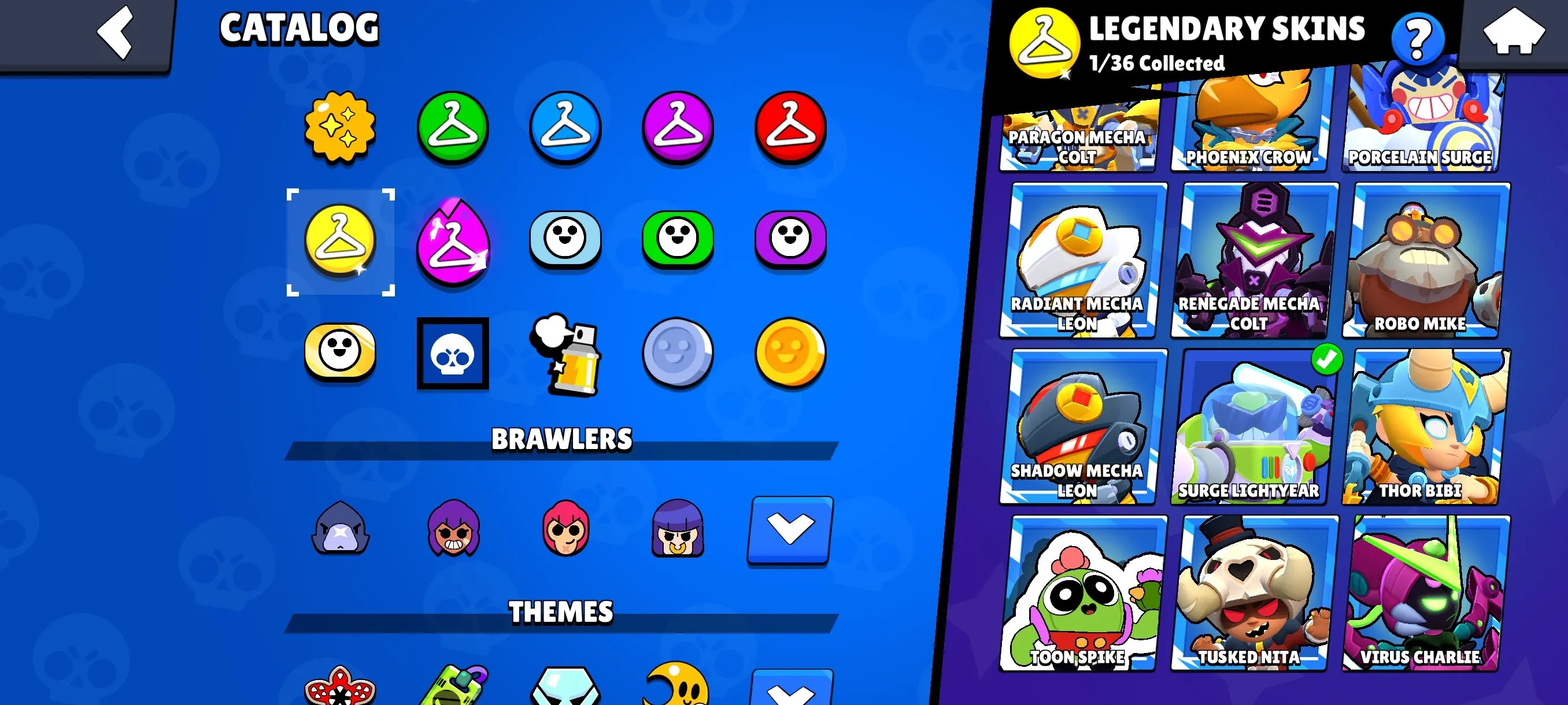 BS1925 High Hypercharge 34k Trophies Account 111 Skins Godzilla Buzz Sovereign Rico Spongebob El Primo Squad Buster Shelly