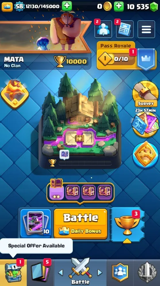 CR721 10k Trophies Level 58 Pekka Mega Knight Electro Wizard Royal Ghost Balloon Hog Rider Max Level 16 Pekka Six Level