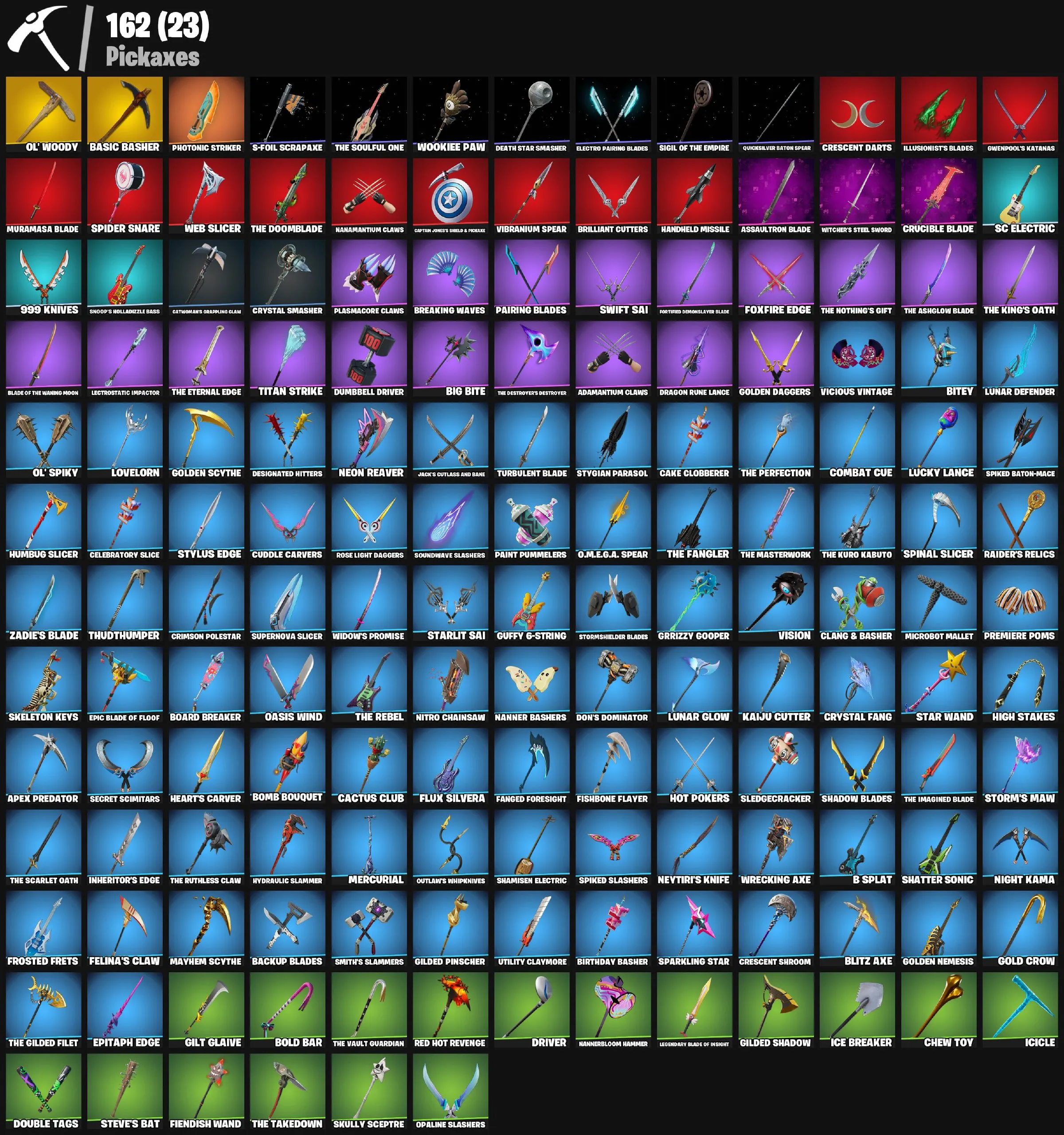 F1180 Rare Cosmetic Account | Polarity, The Ageless, Mizuki, Twyn, Snap, Nezumi, Renzo, Wolverine Zero, Doom Slayer, Spider-Gwen 