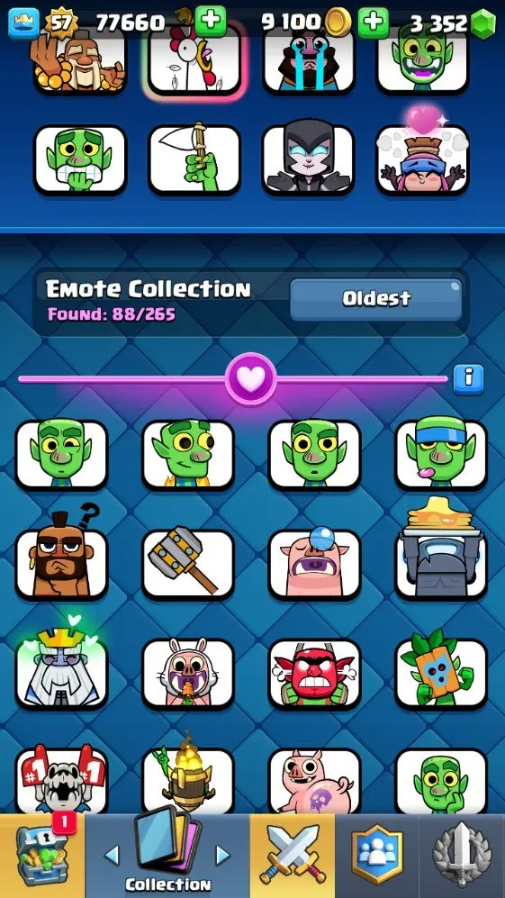 CR547 Maxed Valkyrie Deck 9k Trophies, Level 57, 2 Level 16 Cards, 21 Level 14 Cards, 11 Evolutions, 88 Emotes, 3352 Gems, 9100 Gold, Arena 23