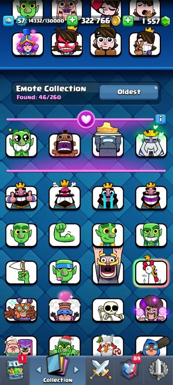 CR563 10101 trophies star 12 evolution cards star 2 level16 champs star 2 level15 champs star 6 level14 champs star arena25 level57 46 emotes