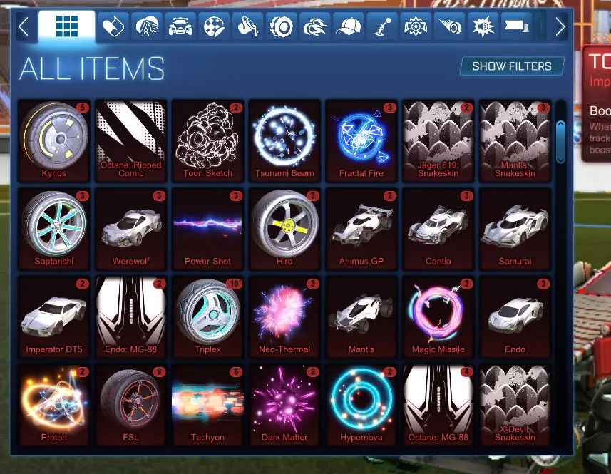 STOCK494 //Fennec, Mantis, Fire God, Shattered, Glorifier, Heatwave, Neuro-Agitator, 128 Exotic Drops