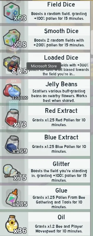 RBL3018 Bee Swarm Simulator Account 40 Bees Sprinkler Builder Gumdrops Coconut Clogs Stinger Micro Converter Honeysuckle Hasty Bee Enzymes (G)