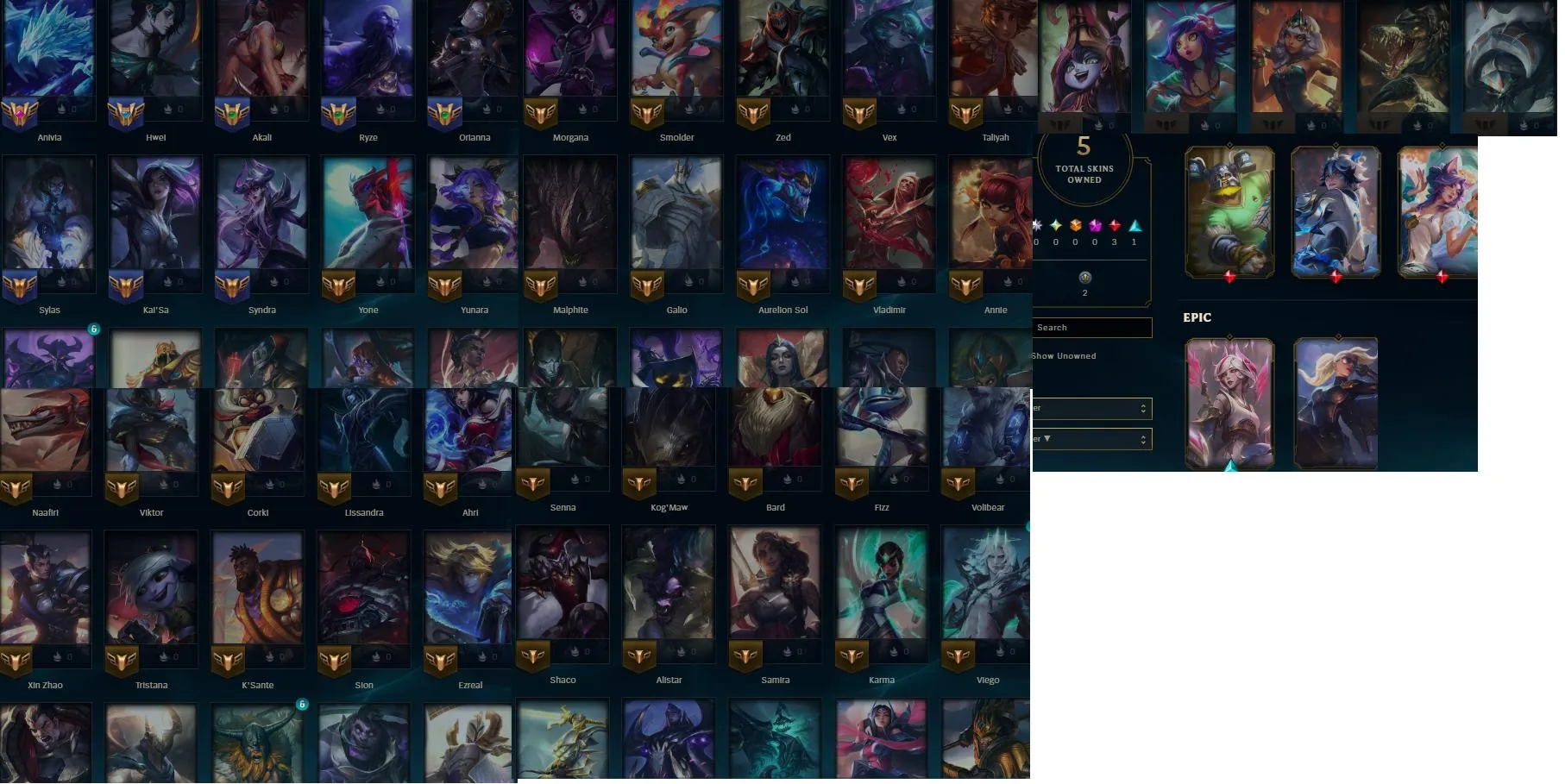 MID🔥LVL72 Master 360LP Handleveled💎41K BE 60Champs 5Skins🔓Unverified Email✅Lifetime Ownership Guarantee - Never Taken Back