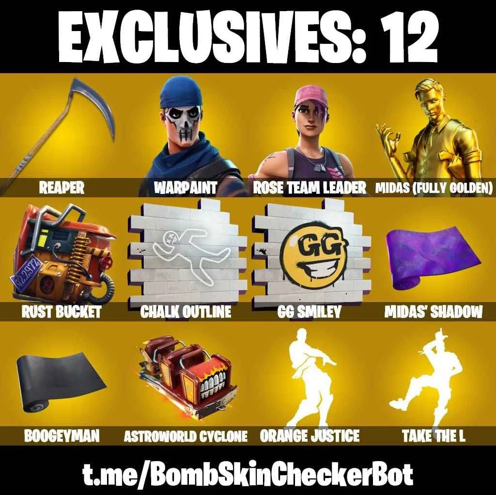 ❤️136 SKINS❤️TAKE THE L❤️GET GRIDDY❤️OG STW❤️LARA CROFT❤️MANDALORIAN❤️SPIDER-MAN❤️BRIANIAC❤️GOLDEN MIDAS❤️ORANG JUSTICE❤️MAYA❤️ONESIE(MAX)❤️JULES(MAX)❤️ZOEY❤️AGENT PEELY❤️DIRE(MAX)❤️8-BALL(MAX)❤️REAPER❤️PEPPERMINT PICK❤️CAN PLAY ON PSN❤️XBOX❤️PC❤️NINTENDO❤️