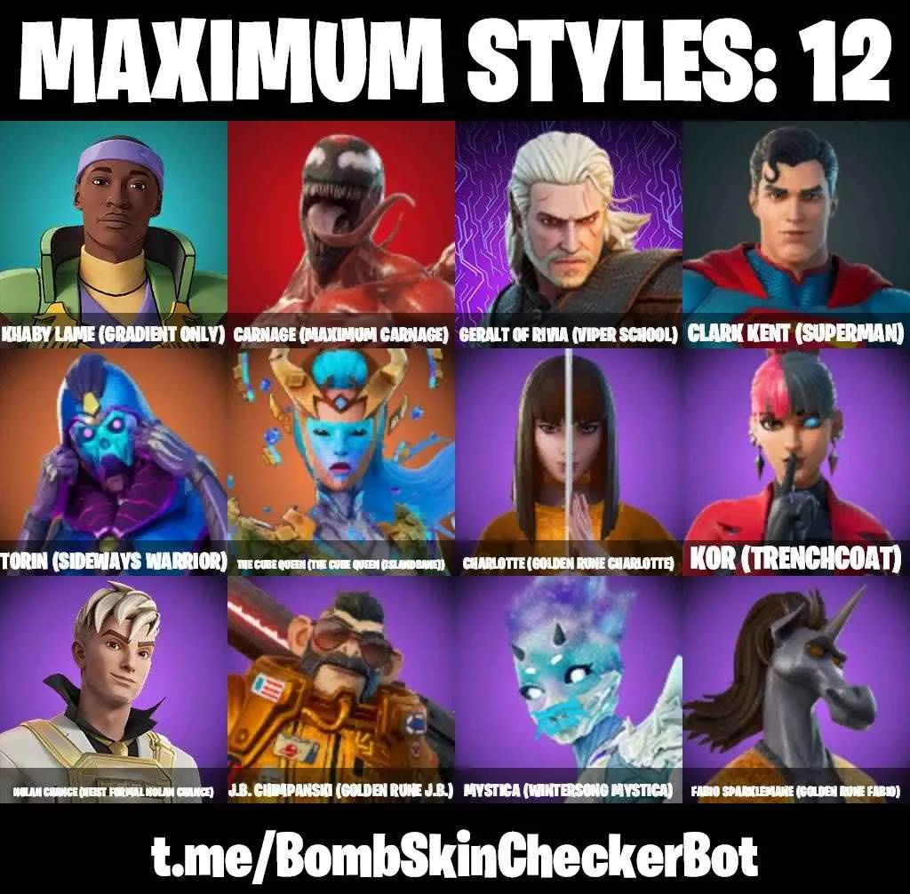 ❤️83 SKINS❤️TRACY TROUBLE❤️AHSOKA TANO❤️CLARK KENT(SUPERMAN)❤️EREN JAEGER❤️FLOW❤️HUMAN BILL❤️MYSTICA(MAX)❤️CHARLOTTE(MAX)❤️KOR(MAX)❤️MARIPOSA❤️EVIE❤️TSUKI 2.0❤️MEOW SKULLS❤️POLAR PEELY❤️CAN PLAY ON PSN❤️XBOX❤️PC❤️NINTENDO❤️MOBILE❤️1400 VBUCKS❤️
