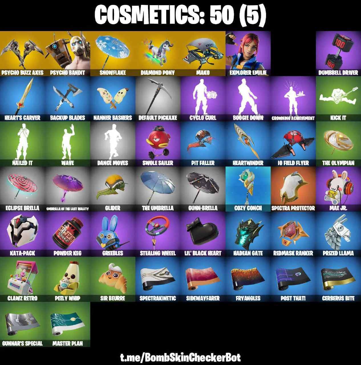 ❤️3 SKINS❤️50 COSMETICS❤️PSYCHO BANDIT❤️DIAMOND PONY❤️MAKO❤️SNOWFLAKE❤️PEELY WHIP❤️CAN PLAY ON PSN❤️XBOX❤️PC❤️NINTENDO❤️MOBILE❤️100 VBUCKS❤️FULL EMAIL ACCESS❤️