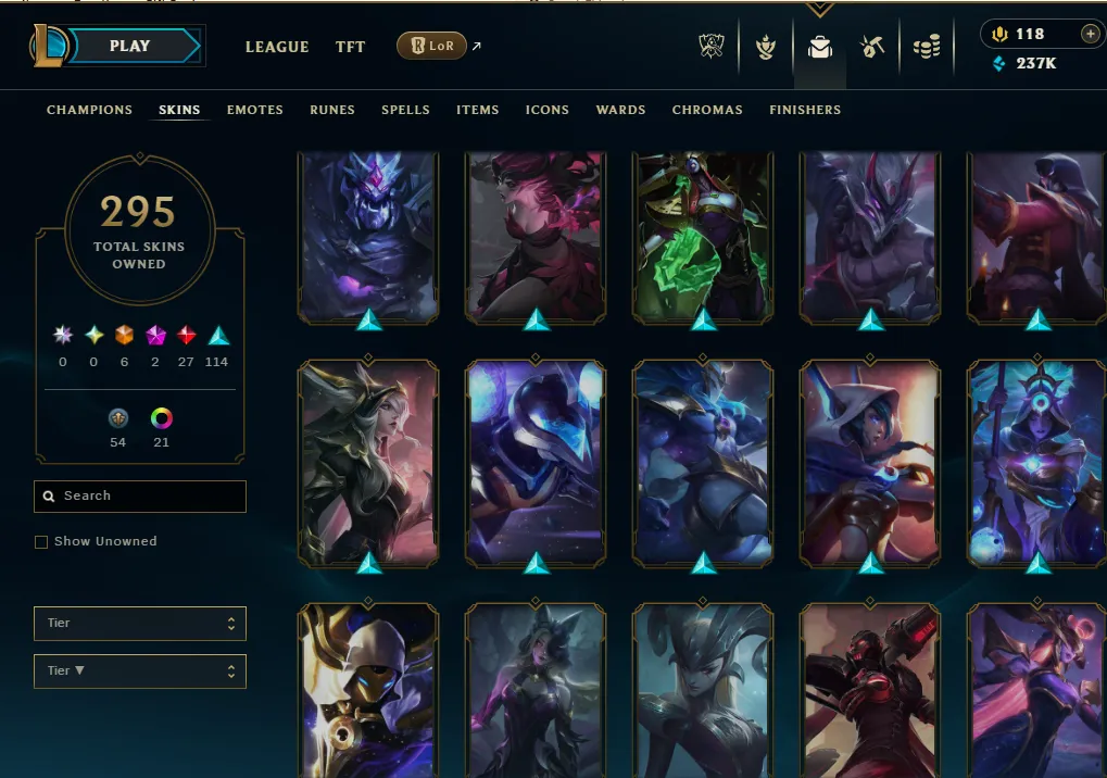 👑(EUW) SILVER III (100% WR, VERY HIGH ELO) 🚀295 SKIN