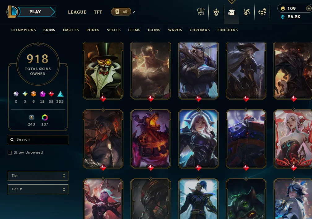 👑(EUW) GOLD IV (100% WR, HIGH ELO) 🚀900+ SKIN