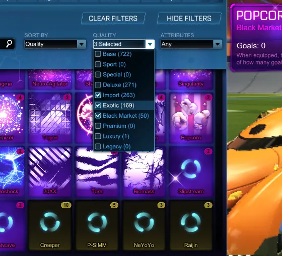 STOCK880 //Fennec 40+ BMs Black Standard Boost Future Fashion Gold Cap Venom GT Dominus GT Breakout Octane (K)