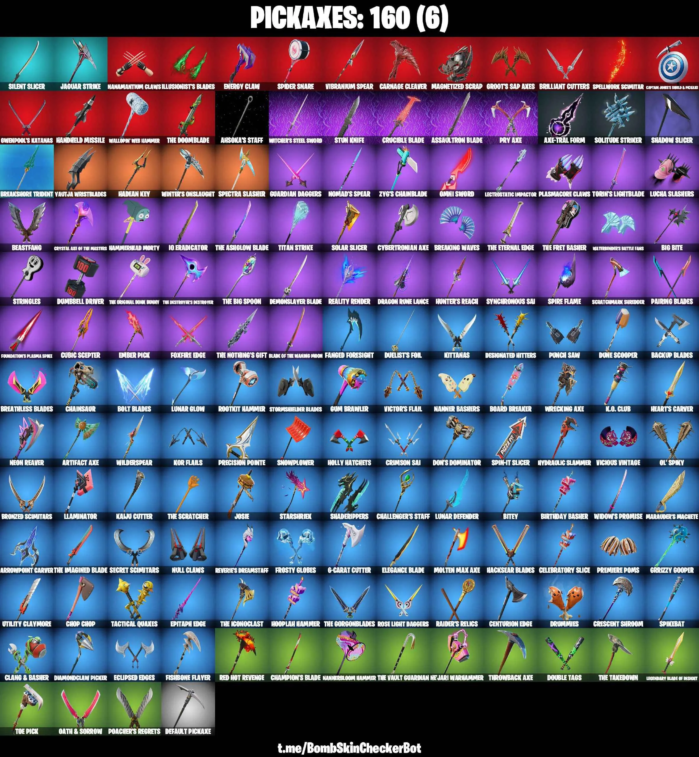 ❤️152 SKINS❤️GET GRIDDY❤️GOLDEN LARA CROFT❤️FULL BESKAR MANDALORIAN❤️RACHEL ROTH❤️GILDED SPIDER-MAN❤️SPIDER-GWEN❤️CLONE TROOPER❤️AHSOKA TANO❤️PREADATOR❤️EREN JAEGER❤️ERA(MAX)❤️MYSTICA(MAX)❤️MARIPOSA❤️CHARLOTTE❤️KOR❤️TSUKI 2.0❤️ARTEMIS❤️HELSIE❤️EVIE❤️