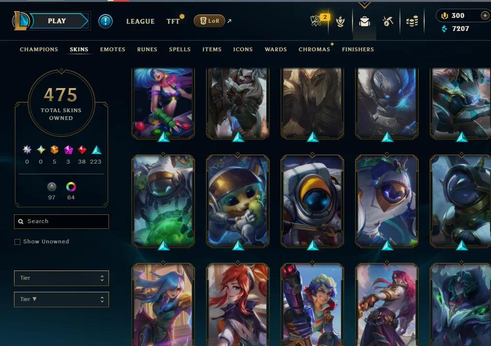 👑(EUW) SILVER III(100% WR, SUPER HIGH ELO) 🚀475 SKIN