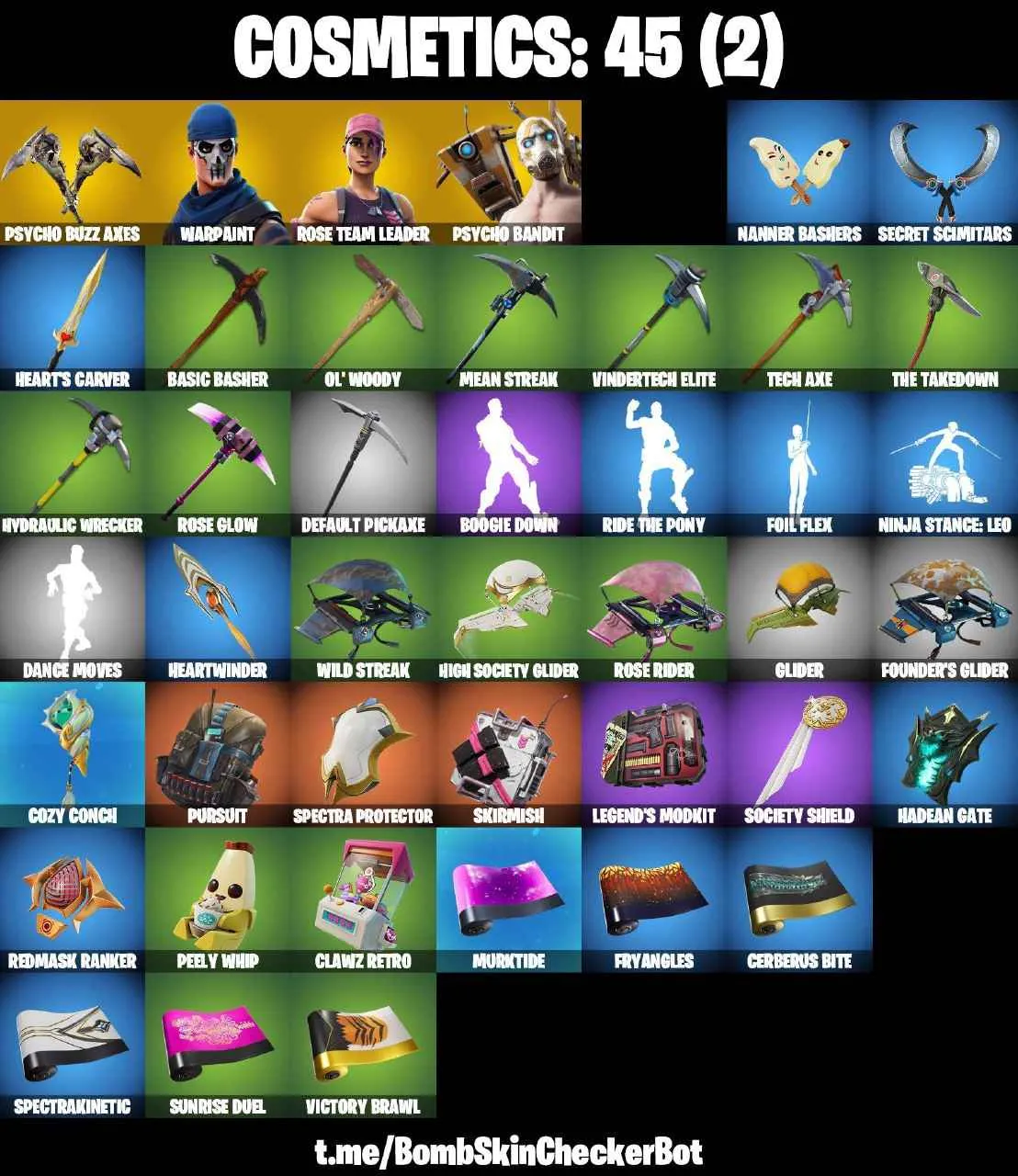 ❤️4 SKINS❤️45 COSMETICS❤️PSYCHO BANDIT❤️OG STW❤️PEELY WHIP❤️CAN PLAY ON PSN❤️XBOX❤️PC❤️NINTENDO❤️MOBILE❤️120 VBUCKS❤️FULL EMAIL ACCESS❤️
