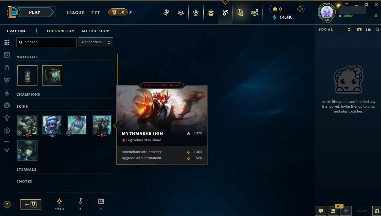🌍EUW🛡️Handlevel ✨WR: 88%🔥Max LP Gains ⚡Gold IV (66 LP)♾️Lifetime Ownership📧Full Email Access