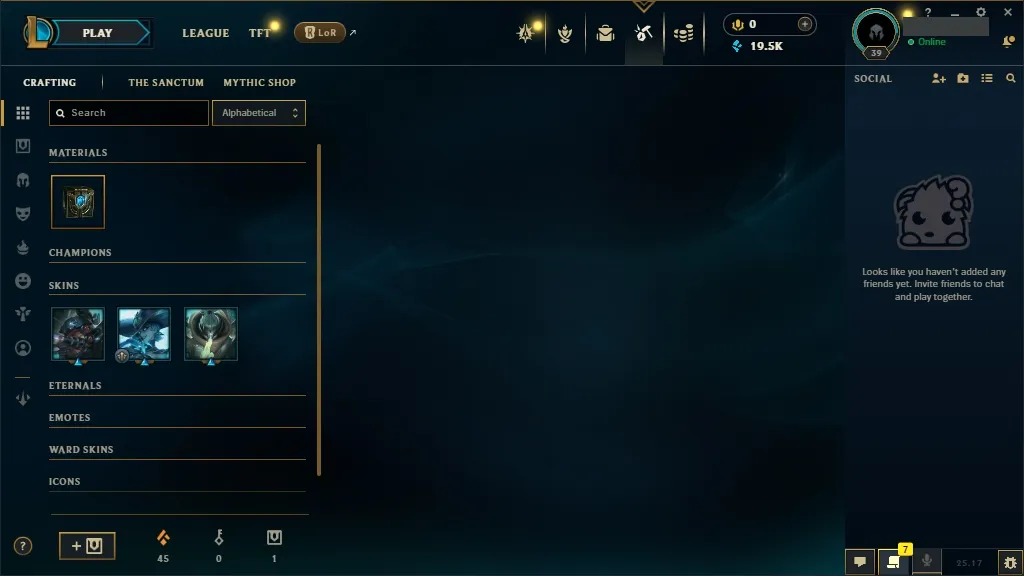 💎EUW ✅Diamond 4 ⸱ 60% wr 👑Champions: 45 🔵19K BE 🤩 Skins: 6 ⚡ LV: 39 ♾️ Lifetime Ownership 📧 Full Email Access 👑 High Quality Riot Account #0511