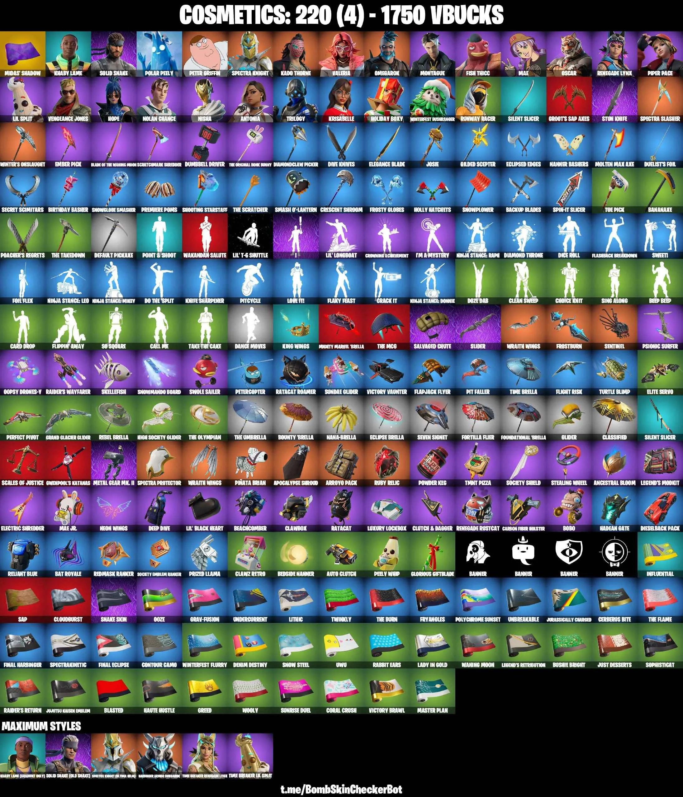 ❤️25 SKINS❤️HOPE❤️NISHA❤️POLAR PEELY❤️SPECTRA KNIGHT(MAX)❤️RAGNAROK(MAX)❤️MAE❤️CAN PLAY ON PSN❤️XBOX❤️PC❤️NINTENDO❤️MOBILE❤️1750 VBUCKS❤️FULL EMAIL ACCESS❤️