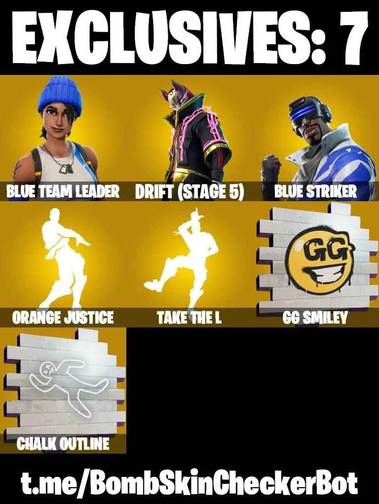 ❤️23 SKINS❤️TAKE THE L❤️ORANGE JUSTICE❤️ZOEY❤️BLUE TEAM LEADER❤️DRIFT(STAGE 5)❤️CALAMITY(STAGE 5)❤️HYBRID(STAGE 4)❤️BLACKHEART(STAGE 8)❤️PEELY❤️ROGUE AGENT❤️CAN PLAY ON PSN❤️XBOX❤️PC❤️NINTENDO❤️MOBILE❤️500 VBUCKS❤️FULL EMAIL ACCESS❤️