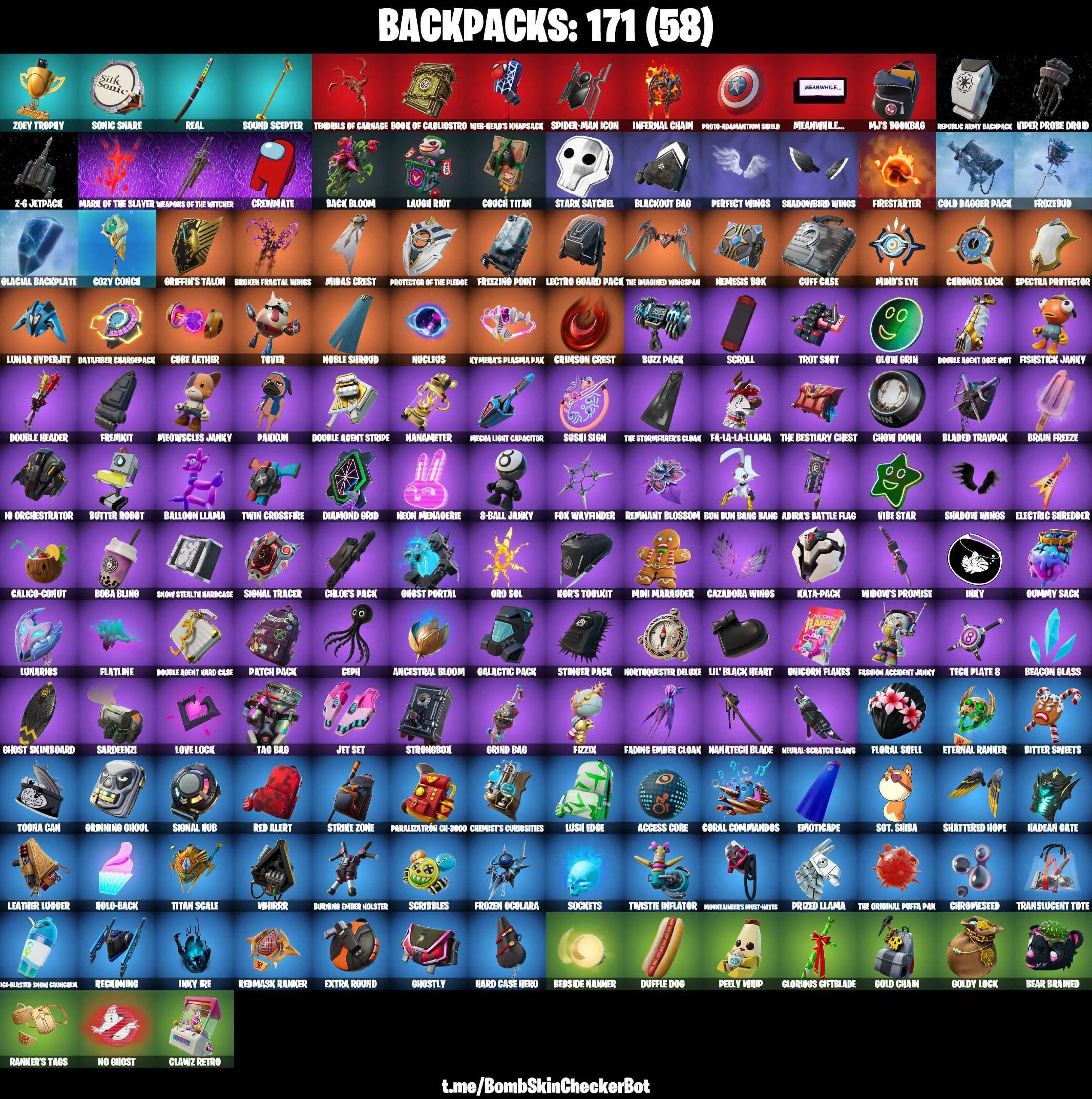 ❤️177 SKINS❤️PAUL ATREIDES❤️SKULL TROOPER❤️GHOUL TROOPER❤️SPIDER-GWEN STACY❤️GHSOT RIDER❤️SPIDER-MAN(NO WAY HOME)❤️MJ❤️SPIDER-MAN❤️BOBA FETT❤️IMPERIAL STORMTROOPER❤️DARTH VADER❤️POISON IVY❤️BRIANIAC❤️TOY TROOPER❤️PLASTIC PATROLLER❤️NATHAN DRAKE❤️SCOUNDREL❤️