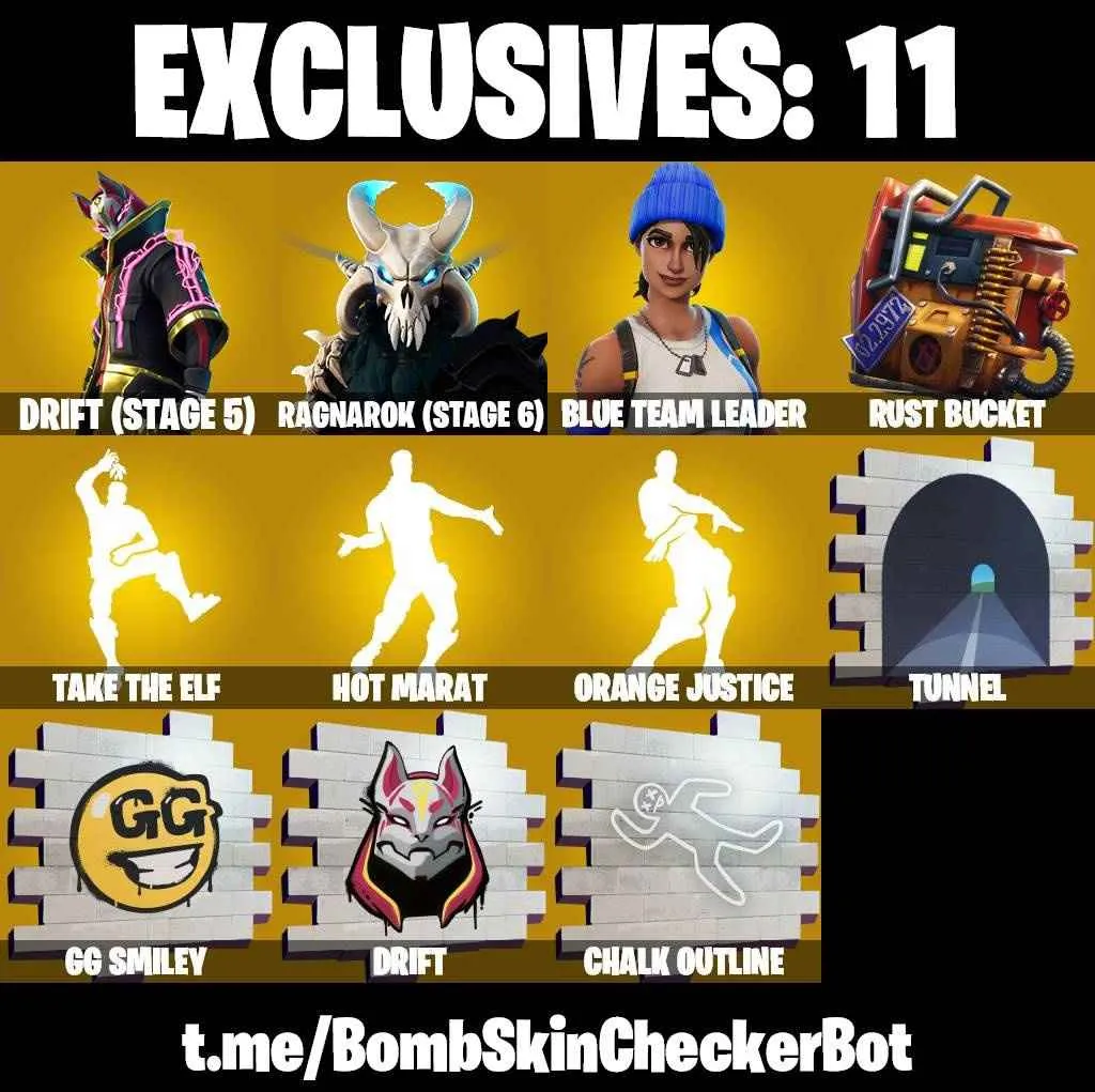 ❤️57 SKINS❤️OMEGA❤️ORANGE JUSTICE❤️SON GOKU❤️ZOEY❤️ROOK❤️HELSIE❤️ONESIE❤️DRIFT(STAGE 5)❤️RAGNAROK(STAGE 6)❤️LYNX(STAGE 4)❤️SPIRE IMMORTAL❤️CLOUD STRIKER❤️BLUE TEAM LEADER❤️RUST BUCKET❤️PEPPERMINT PICK❤️TAKE THE ELF❤️CAN PLAY ON PSN❤️XBOX❤️PC❤️NINTENDO❤️