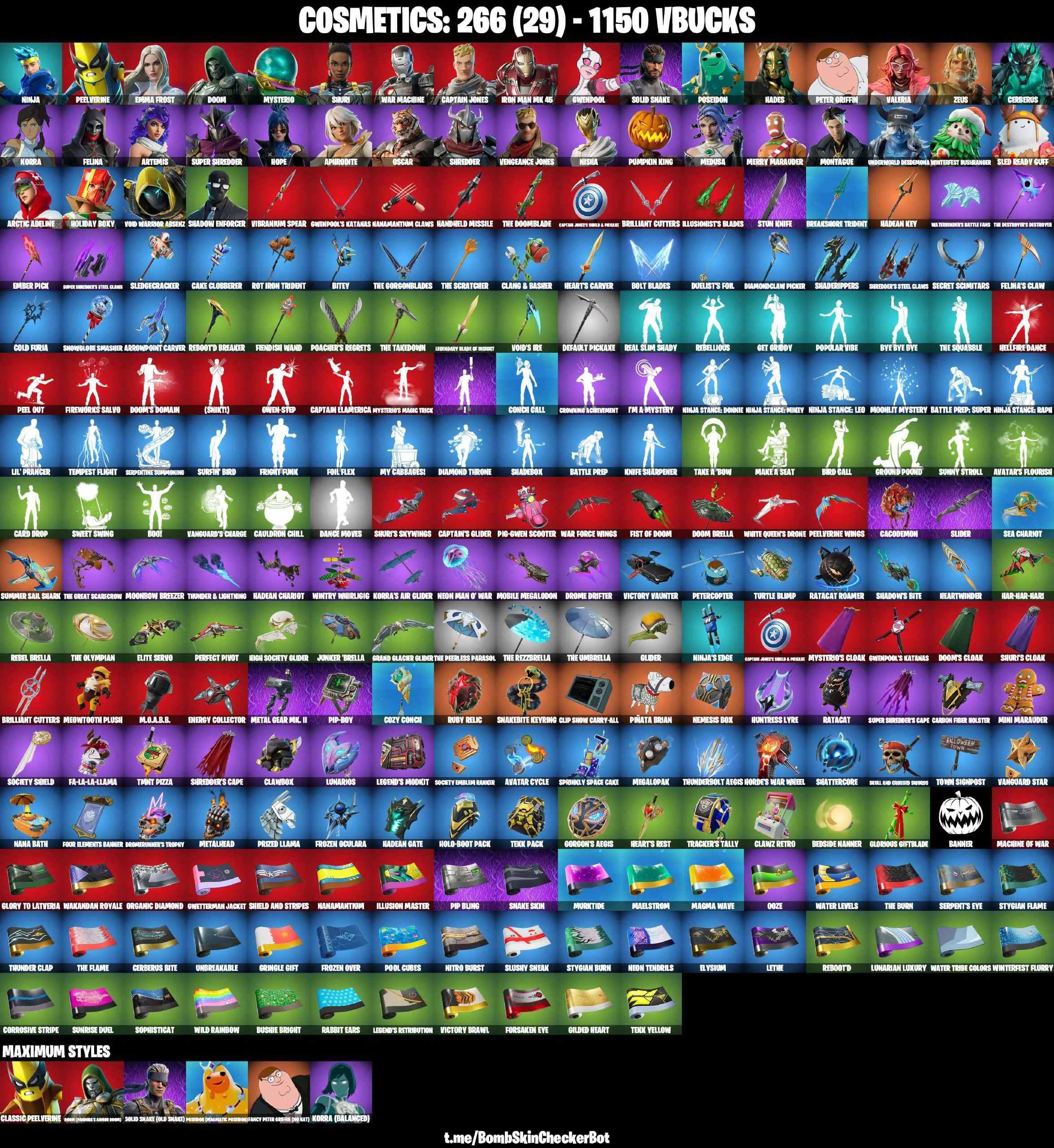 ❤️38 SKINS❤️GET GRIDDY❤️ARTEMIS❤️HOPE❤️MEDUSA❤️APHRODITE❤️MERRY MARAUDER❤️PEELVERINE(MAX)❤️ZEUS❤️HADES❤️NISHA❤️ARCTIC ADELINE❤️CAN PLAY ON PSN❤️XBOX❤️PC❤️NINTENDO❤️MOBILE❤️1150 VBUCKS❤️FULL EMAIL ACCESS❤️