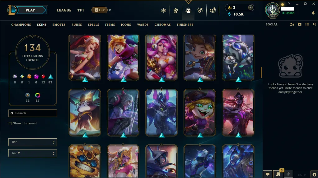 🏆 EUNE New Season⌛ Silver 3 🚀  level 386⌛Full Champ 💯+134 SKIN  ❤️ Recovery Info ✅ 