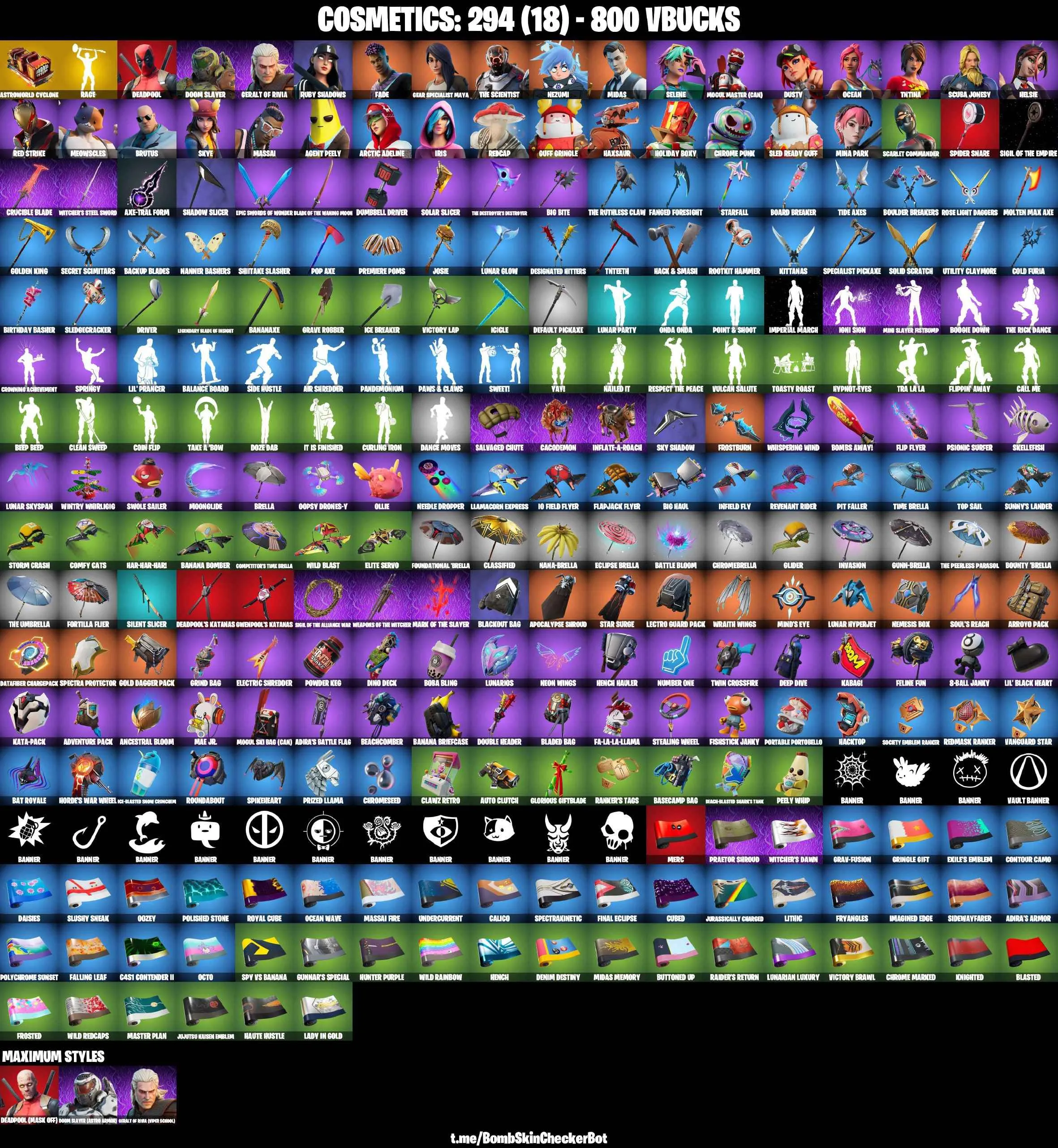❤️32 SKINS❤️MOGUL MASTER(CAN)❤️MINA PARK❤️MAYA❤️HELSIE❤️SELENE❤️DUSTY❤️AGENT PEELY❤️SKYE❤️SCARLET COMMANDER❤️ASTROWORLD CYCLONE❤️ICE BREAKER❤️PEELY WHIP❤️CAN PLAY ON PSN❤️XBOX❤️PC❤️NINTENDO❤️MOBILE❤️800 VBUCKS❤️FULL EMAIL ACCESS❤️