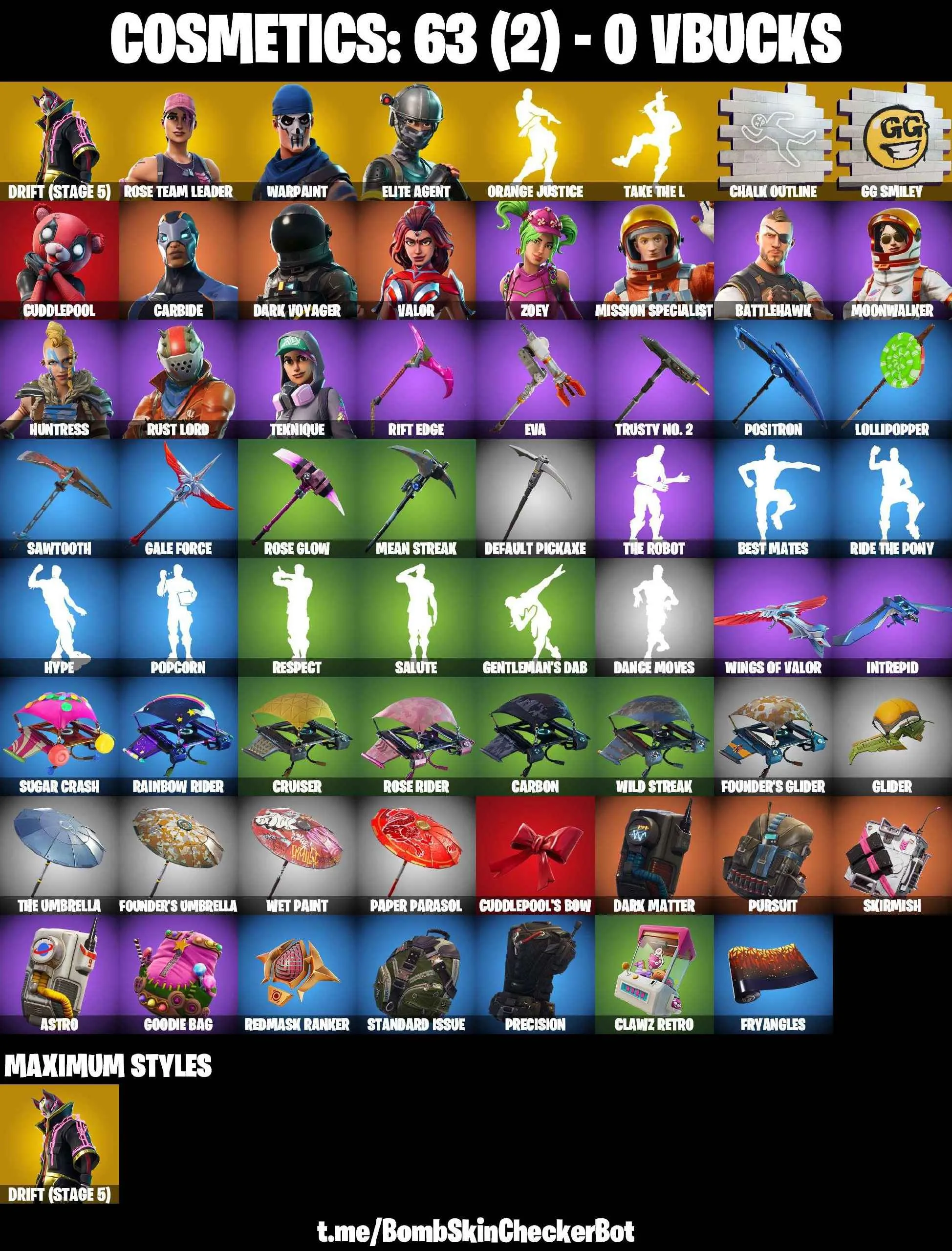 ❤️15 SKINS❤️TAKE THE L❤️ELITE AGENT❤️OG STW❤️CUDDLEPOOL❤️ORANGE JUSTICE❤️ZOEY❤️DRIFT(STAGE 5)❤️DARK VOYAGER❤️TEKNIQUE❤️MISSION SPECIALIST❤️MOONWALKER❤️CAN PLAY ON PSN❤️XBOX❤️PC❤️NINTENDO❤️MOBILE❤️0 VBUCKS❤️FULL EMAIL ACCESS❤️