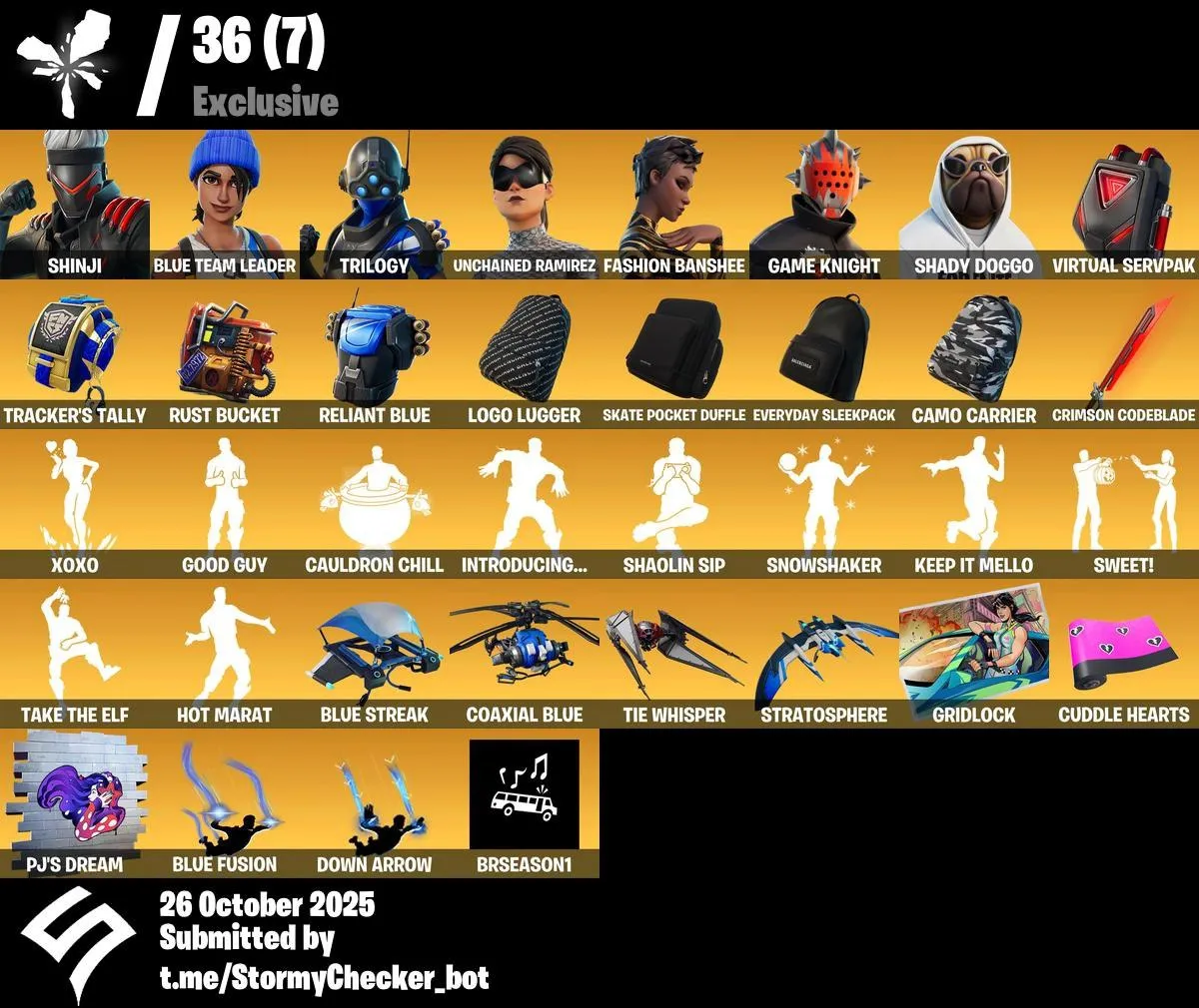 [PC/PS4-5/XBOX] 454 Skins | Item Shop Super Stacked | Unchained Ramirez | Snoop Dog | Bruno Mars | Ninja | Harley Quinn | Rap Boy