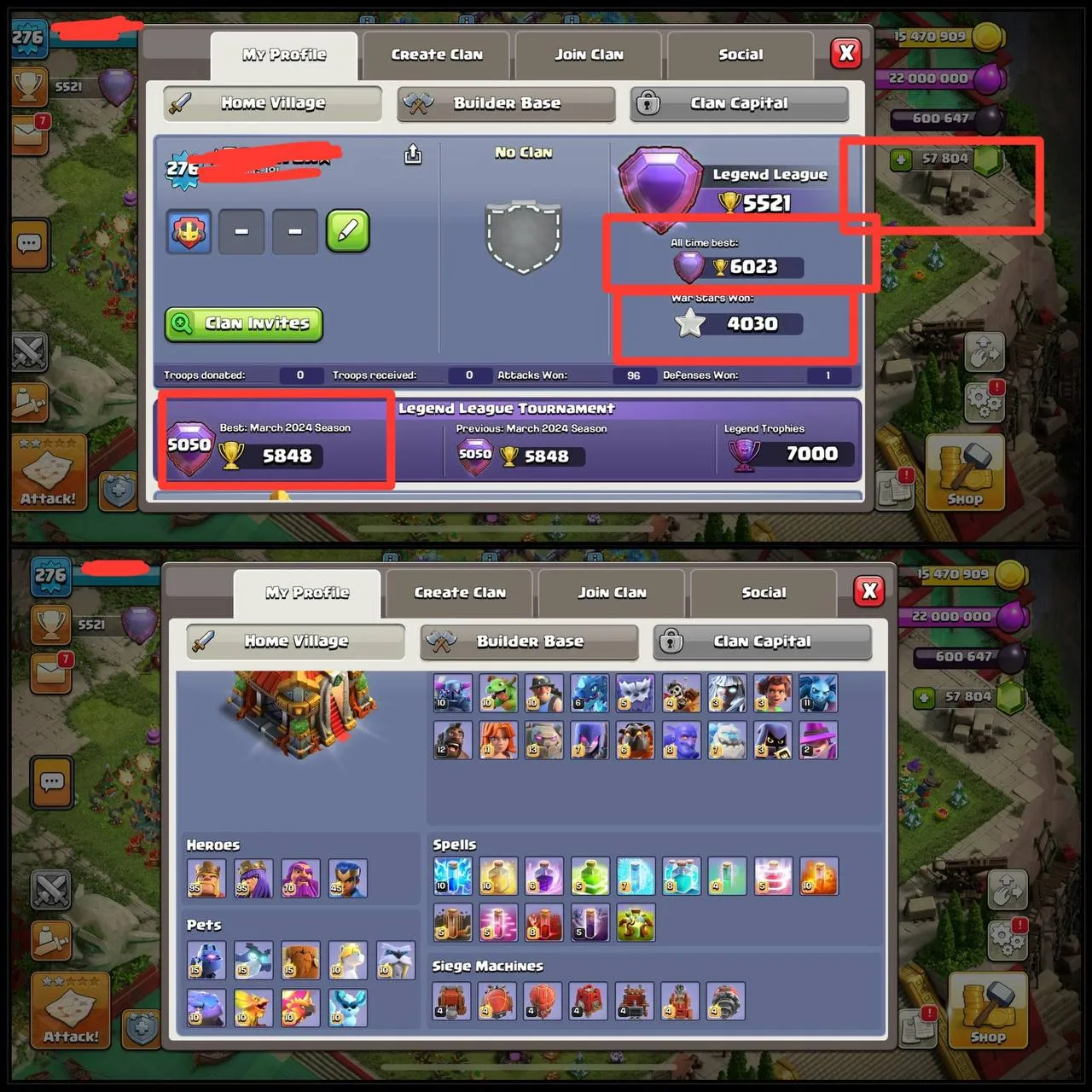 57000 GEMS  FULL MAX TH16  ALL HEROS PETS MAX HELL LOT OF STACKED OBSTACLES 4000+ WAR STARS 6 WAR LAYOUT INSTANT DELIVERY