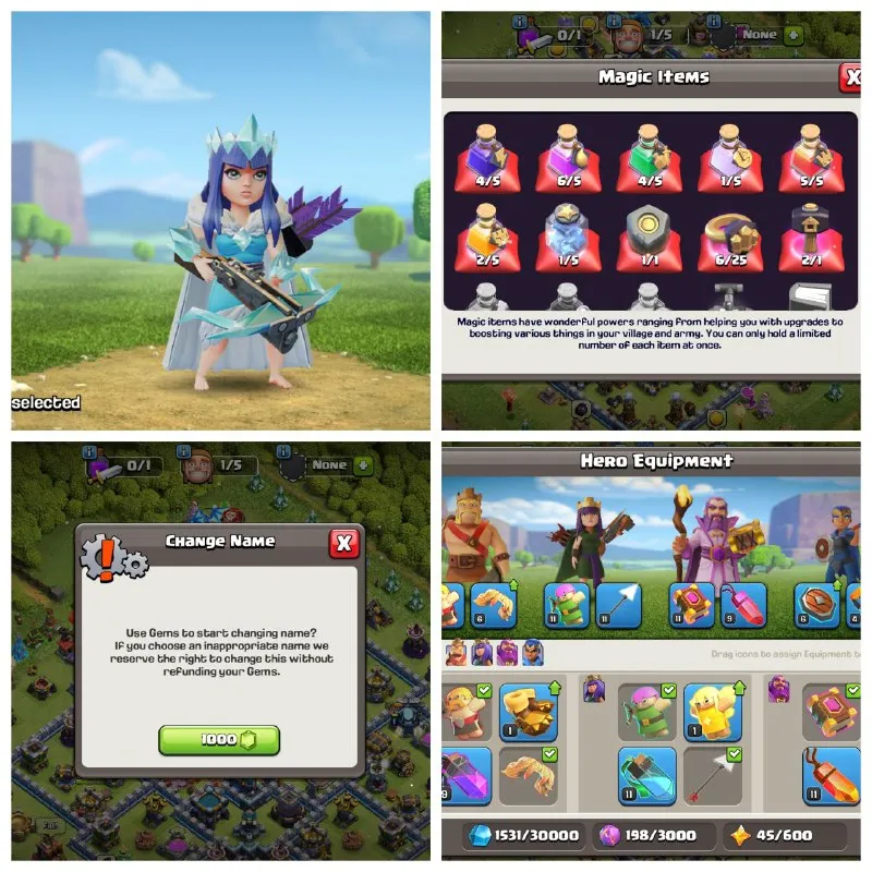 [ CM- 167] SEMI MAX TH13 TITAN TOUCHED BLACK SMITH UNLOCKED  1000 RENAME HEROES 54-65-40-5 BH-9 INSTANT DELIVERY