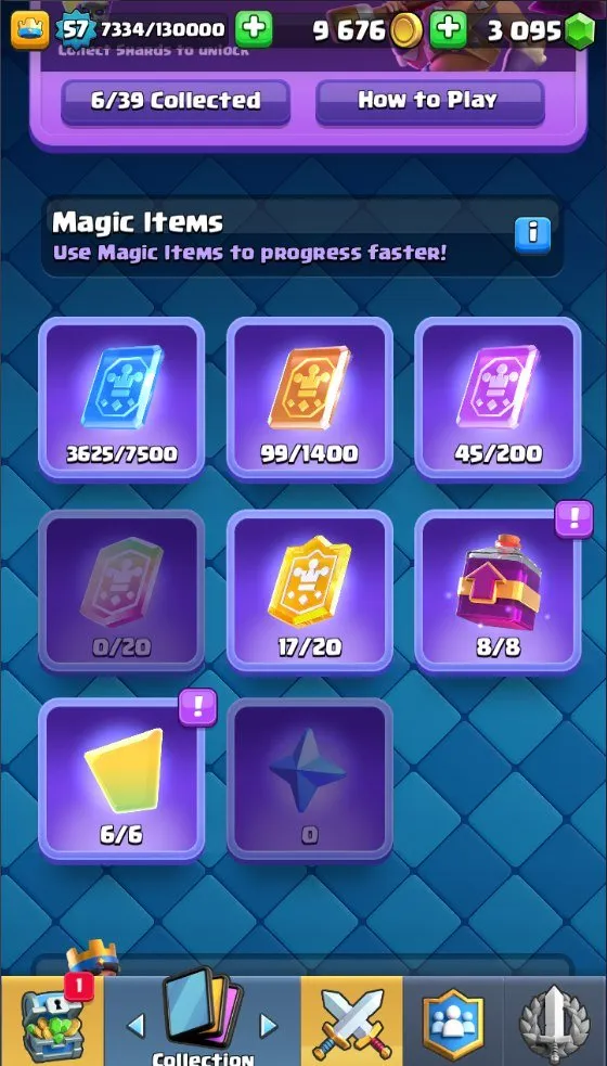 CR545 10k trophies lvl 57, 120 cards 19 legendary, lumberjack deck, 2 lvl 16 2 lvl 15, 3k gems, 85 emotes
