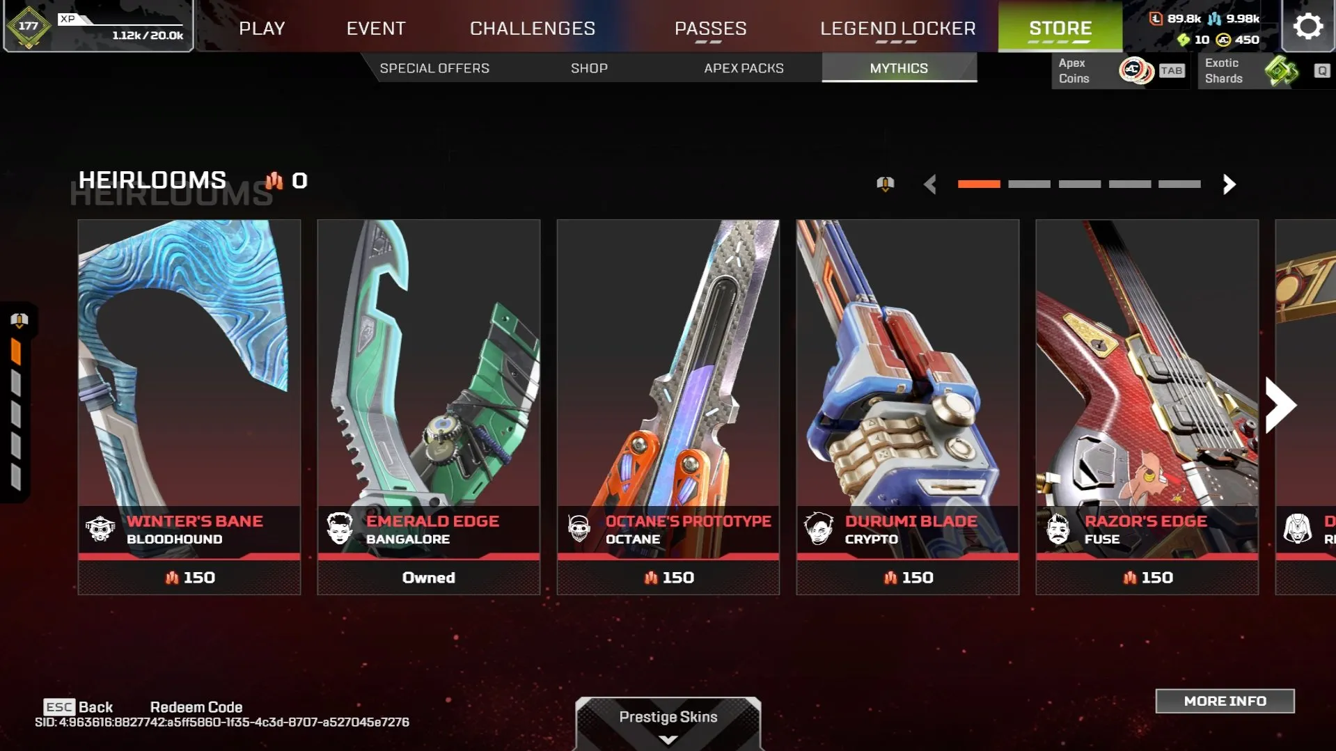 ✧･ﾟ:*✧ 15% OFF ✧･ﾟ:*✧ Flip-Flops & Flash Sales Apex Legends - Level 677, 5 relics, Master Rank(#S40811300f) ✧･ﾟ:*✧