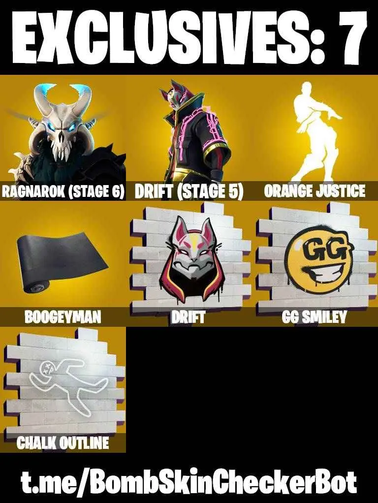 ❤️59 SKINS❤️SKULL TROOPER❤️ORANGE JUSTICE❤️ZOEY❤️ROOK❤️REVERIE❤️HOPE❤️DRIFT(STAGE 5)❤️RAGNAROK(STAGE 6)❤️8-BALL(MAX)❤️NOG OPS❤️TAKE THE ELF❤️CAN PLAY ON PSN❤️XBOX❤️PC❤️NINTENDO❤️MOBILE❤️150 VBUCKS❤️FULL EMAIL ACCESS❤️