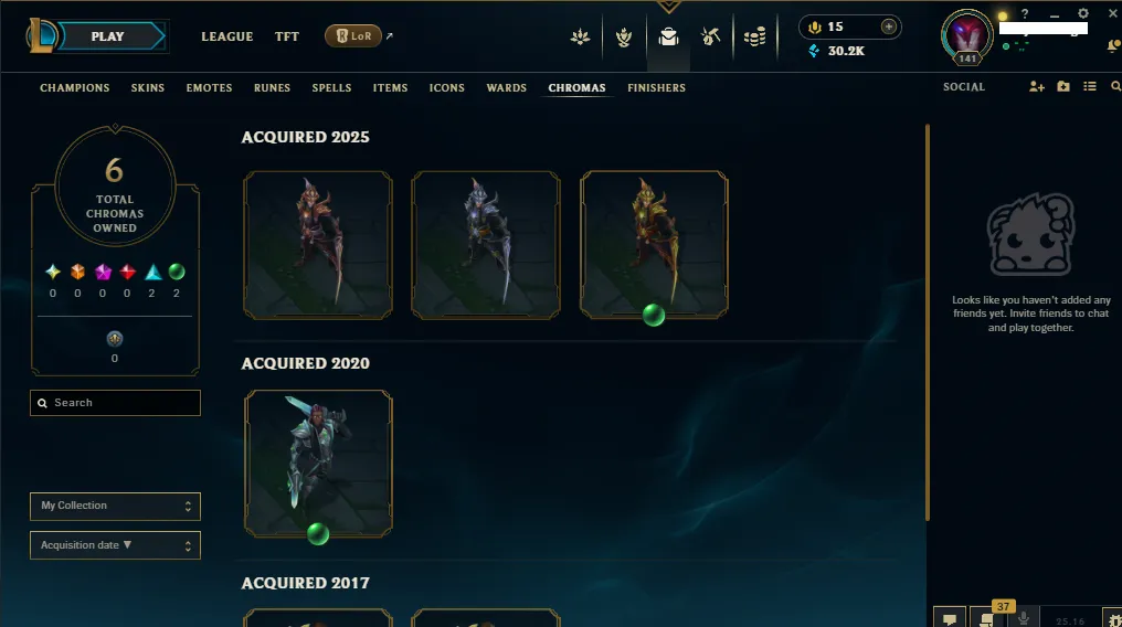 🏆 EUNE New Season⌛ Silver 2 🚀  level 141⌛135 Champ 💯 78 SKIN🚀+30 k Blue Essence 🏆 Recovery Info ✅ 