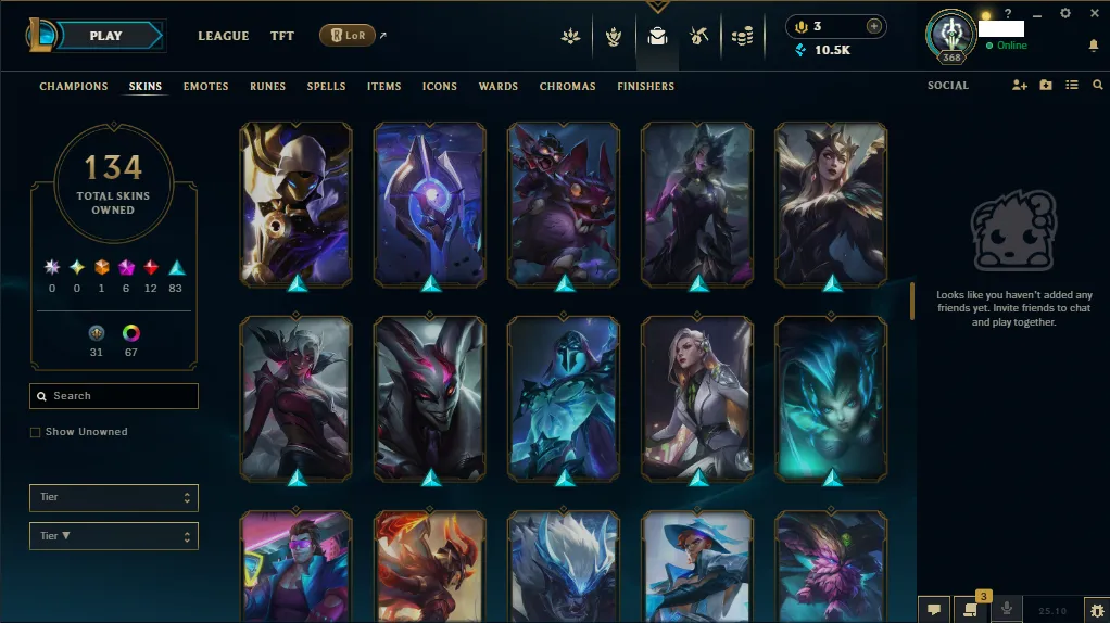 🏆 EUNE New Season⌛ Silver 3 🚀  level 386⌛Full Champ 💯+134 SKIN  ❤️ Recovery Info ✅ 
